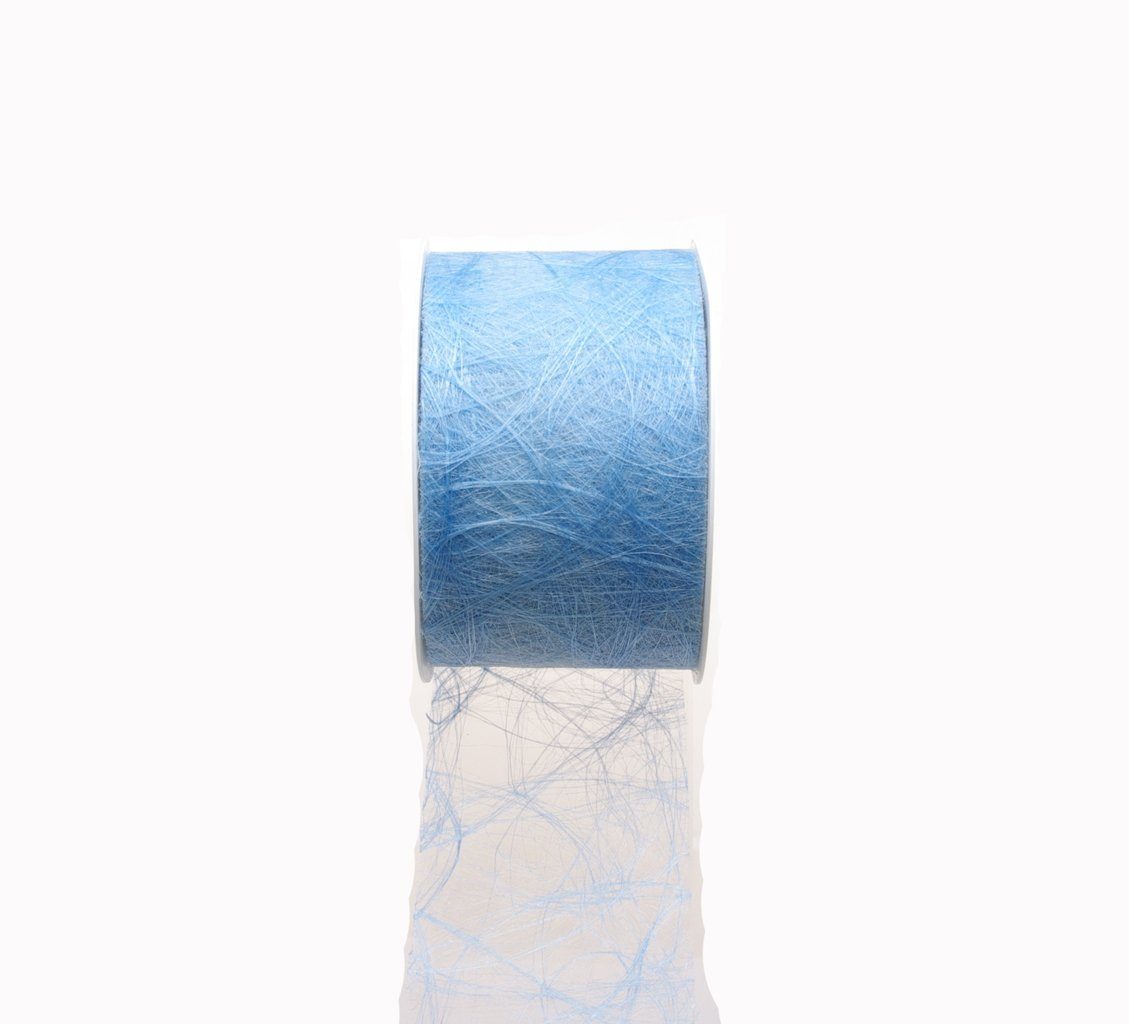 Deko AS Tischläufer Sizoweb Tischband-Hussenband- hellblau-7,9 cm-50 Meter auf der Rolle-6