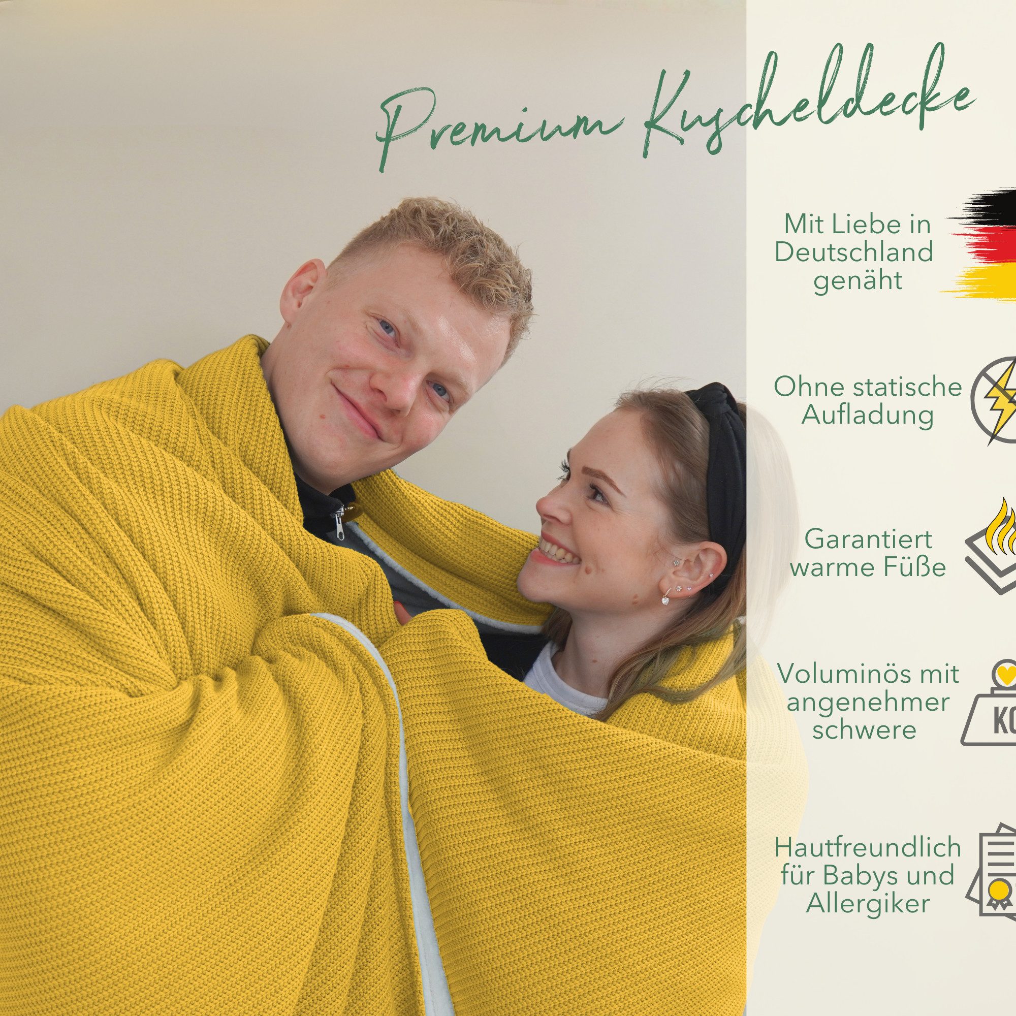 Wohndecke flauschige Kuscheldecke, wärmende Couchdecke im Strick Design, bl günstig online kaufen