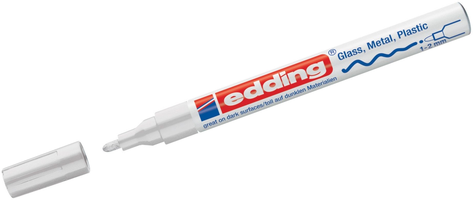 edding Permanentmarker Glanzlack-Marker edding 751 weiß.