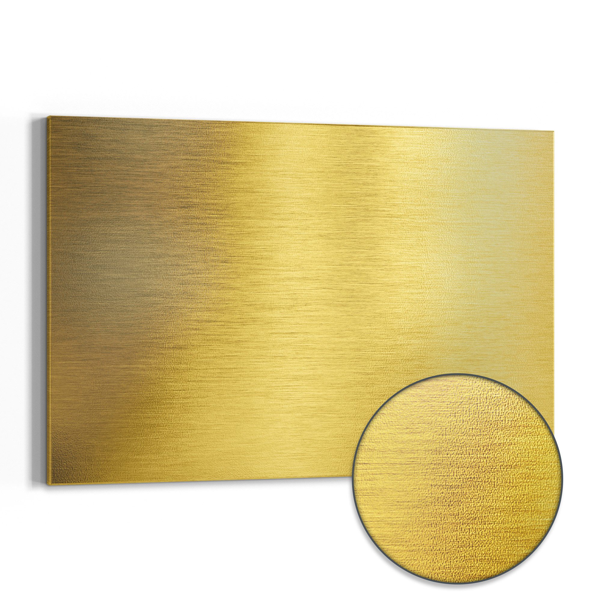 DEQORI Magnettafel 'Gebürstete Goldoberfläche', Metall Whiteboard günstig online kaufen
