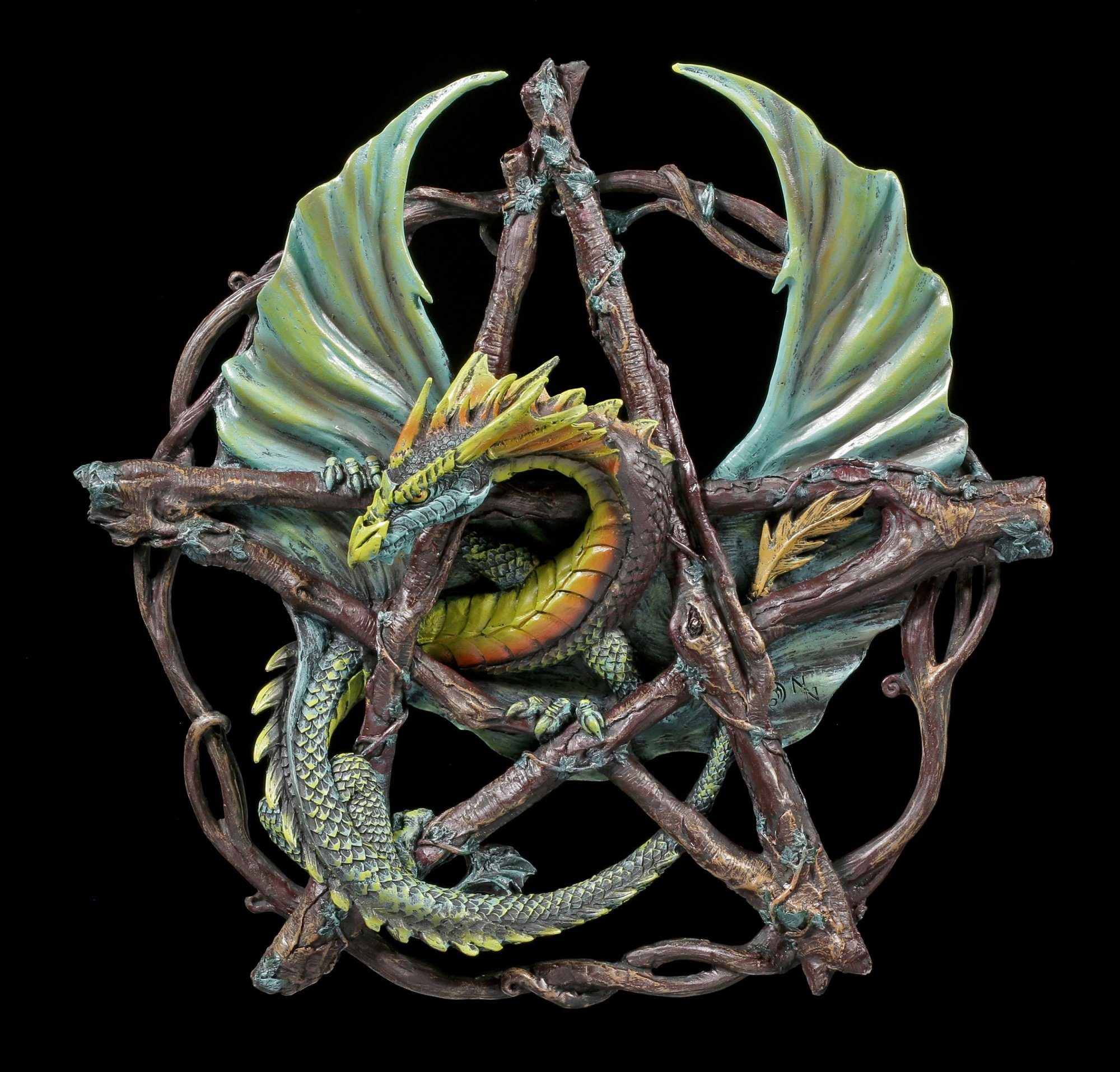 Shop - mit Drache Dekoobjekt - Pentagramm Forest Figuren Anne Fantasy GmbH Dekoration Stokes