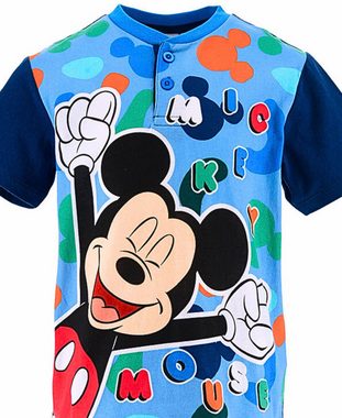 Disney Mickey Mouse Schlafanzug Mickey Maus (2 tlg) Pyjama Set kurz - Jungen Shorty Gr. 98-128 cm
