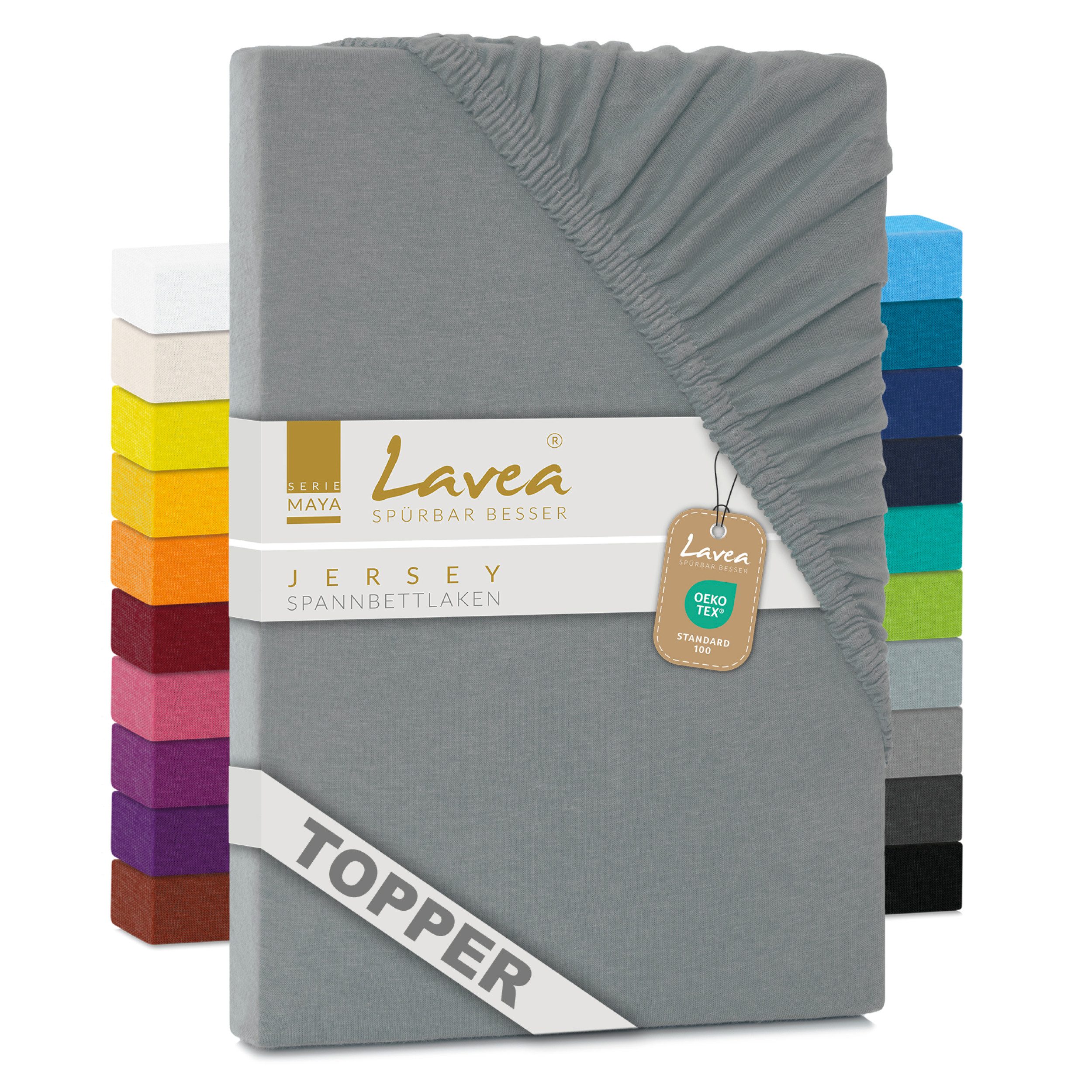 Lavea Spannbettlaken Maya, in Gr. 60x140, 90x200, 120x200, 140x200, 180x200 günstig online kaufen