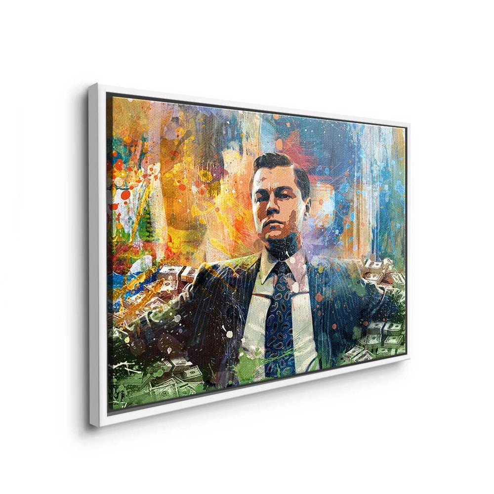 schwarzer m Leinwandbild Motivation Verhandlung Rahmen Wall Motiv Street die Leinwandbild, Poster xxl DOTCOMCANVAS®