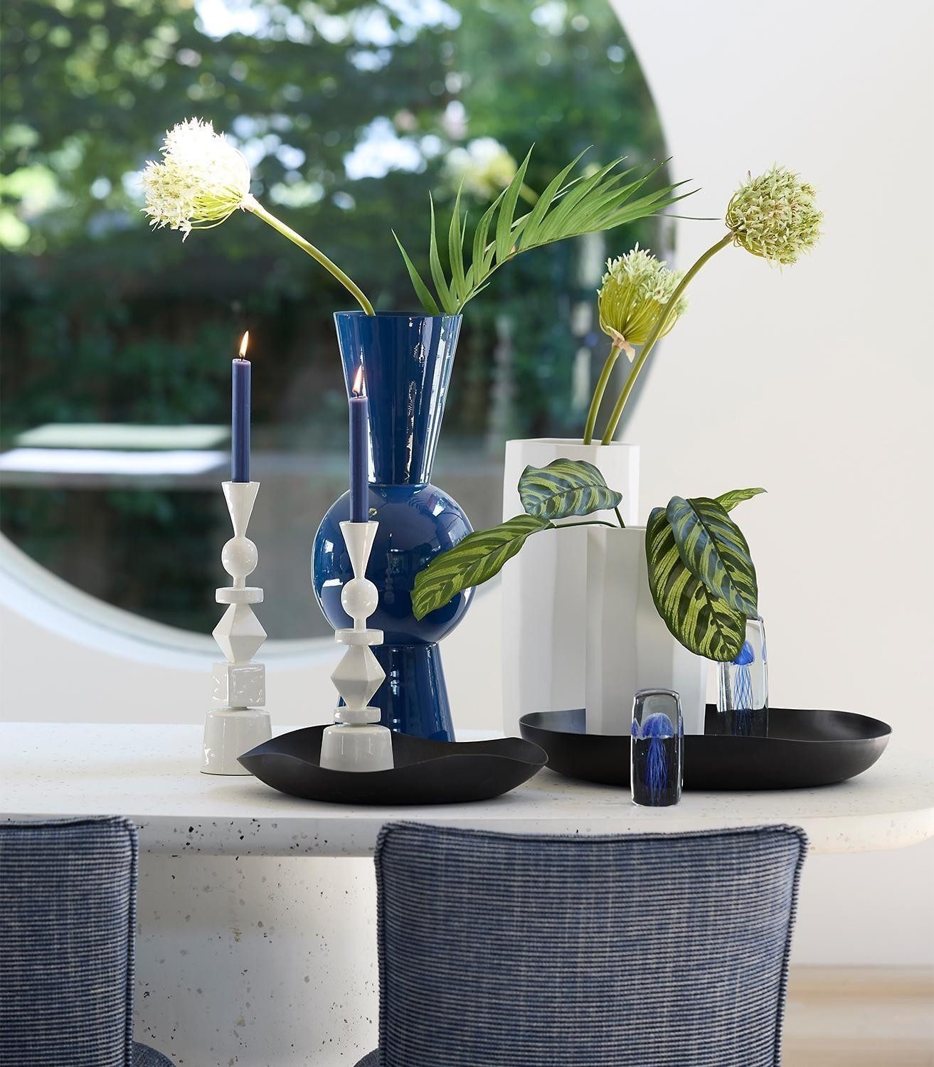 Light & Living Dekoschale ANZIO, Schwarz, Metall, B 44 x H 7 x T 43,5 cm, ( günstig online kaufen