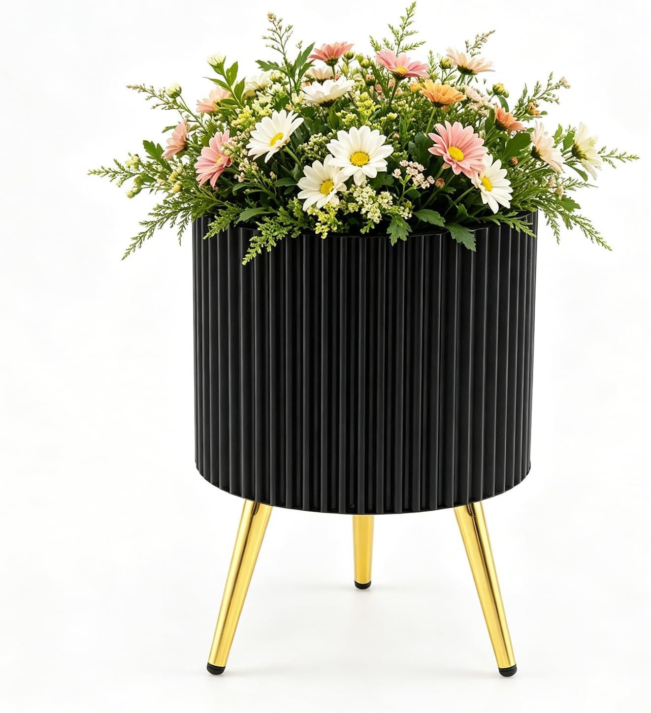 COSTWAY Blumentopf, groB drauBen, Blumenkübel mit Drainagelöchern