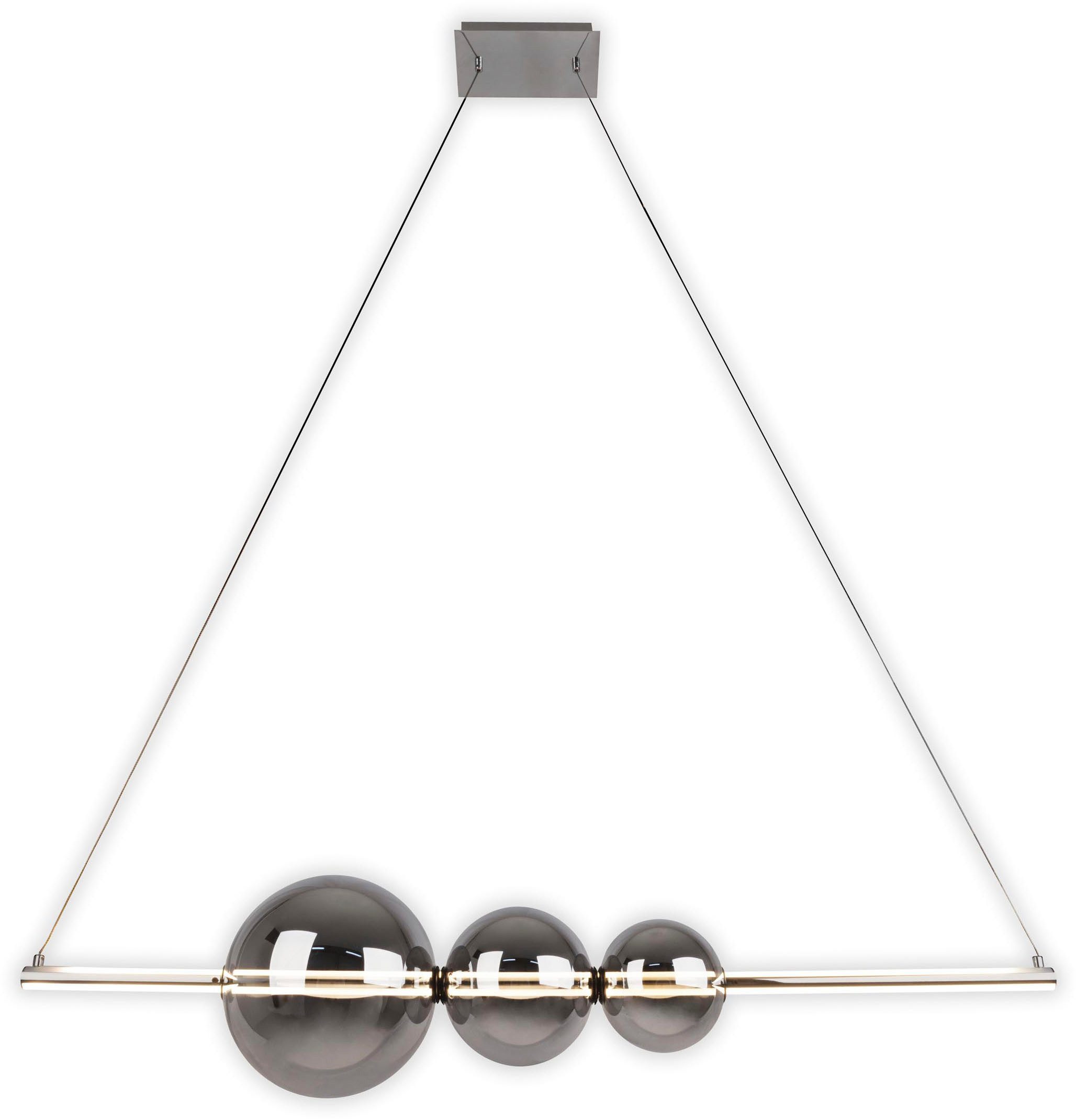 näve LED Pendelleuchte NOVA, Dimmfunktion, LED fest integriert, Warmweiß, Dimmbar