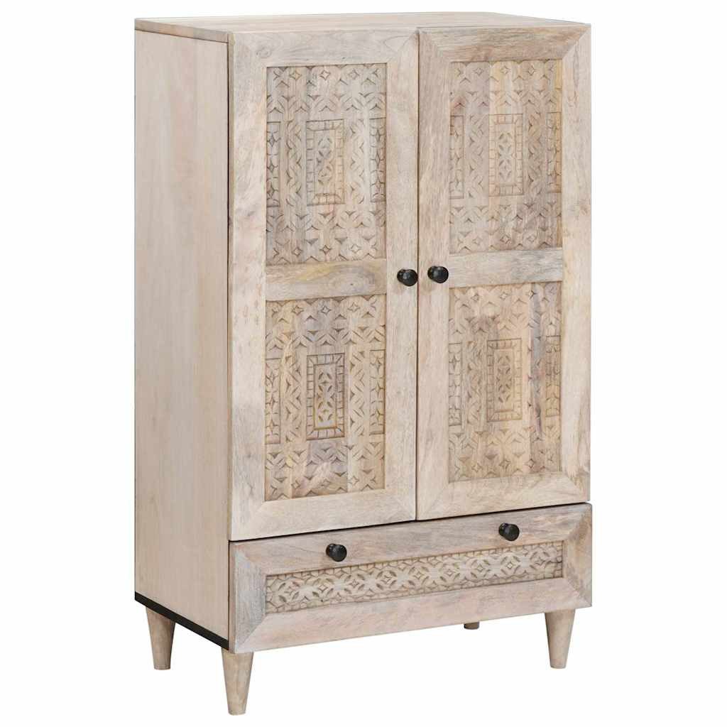 vidaXL Fächerschrank Hochboard mit Regal Weiß günstig online kaufen