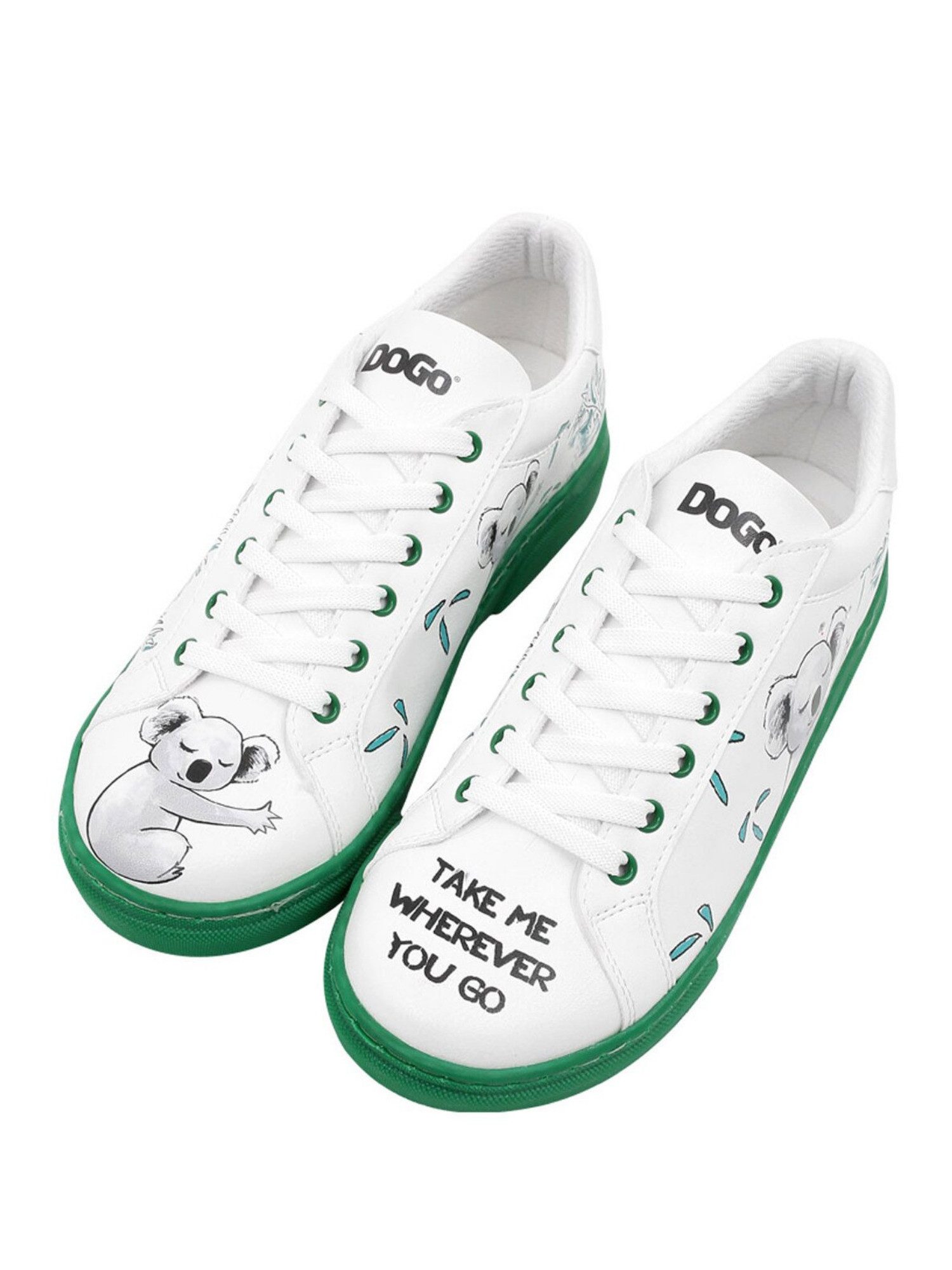 DOGO Ace Low-Top Sneaker Best Of Tweety And Sylvester Black Damen Sneaker Handgefertigt