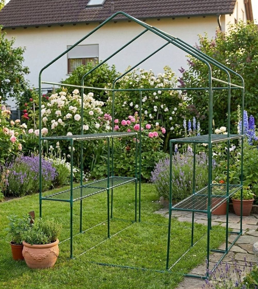 BruKa Gewächshaus GREENHOUSE XL Frühbeet Treibhaus Frühbeet Foliengewächshaus Tomaten – Bild 5 von 5
