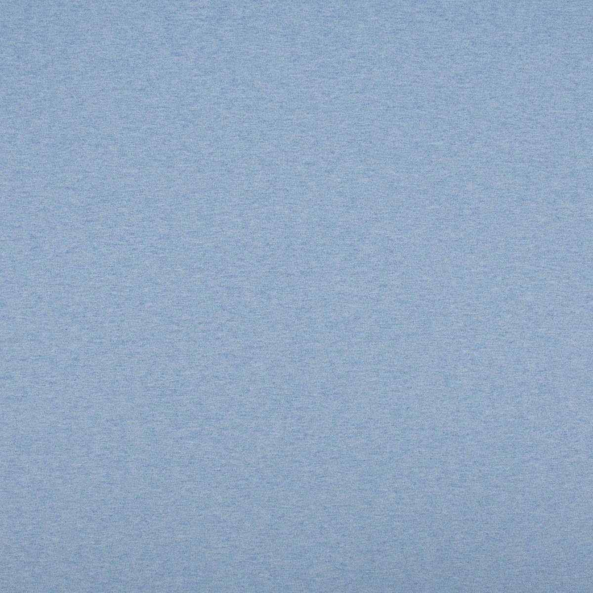 Thumbnail - SCHÖNER LEBEN. Stoff Baumwolljersey Melange Jersey einfarbig hellblau meliert 1,45m Breite, allergikergeeignet