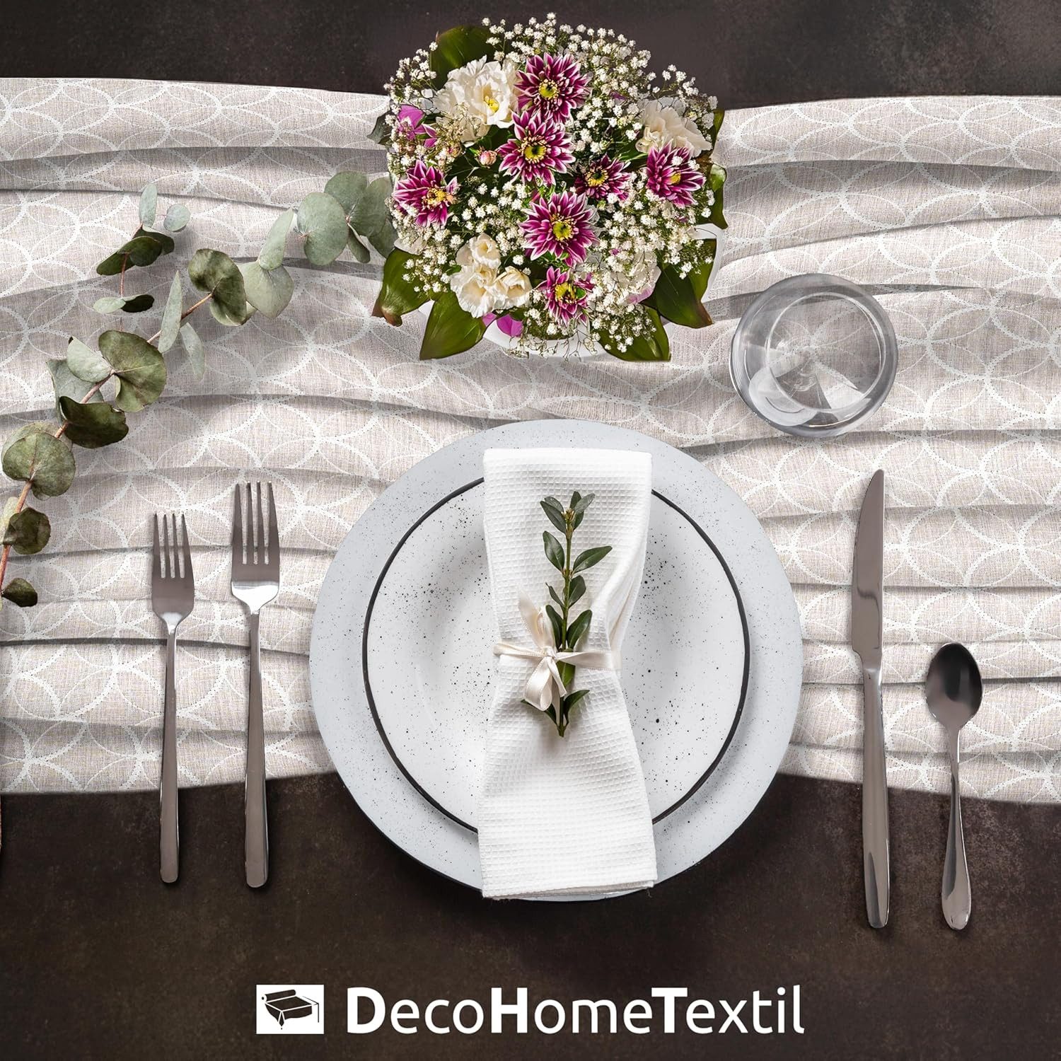 DecoHomeTextil Heimtextilmanufaktur Tischdecke Decorativo In Lino Organza L günstig online kaufen