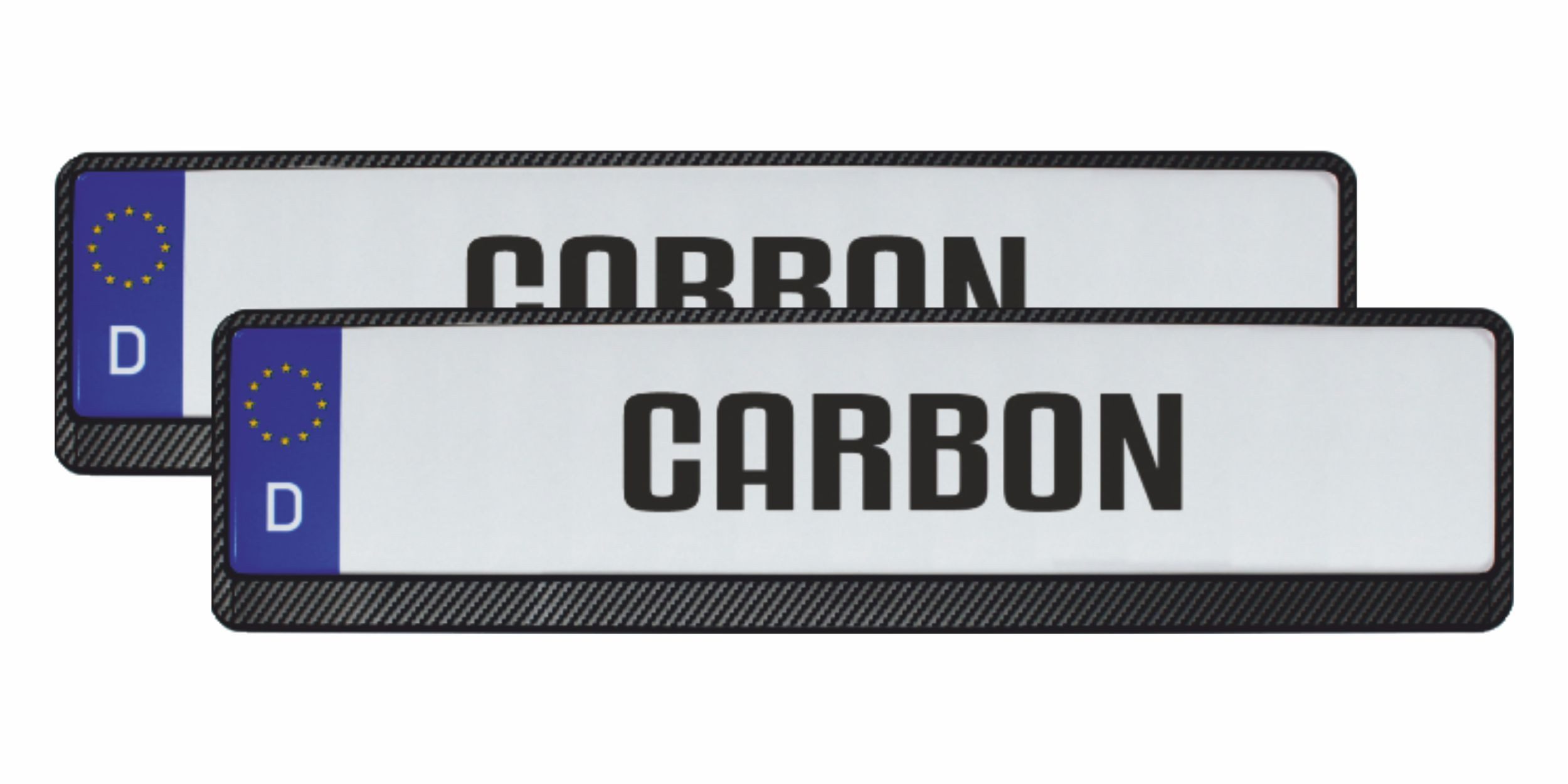 Hermann Schütz Kennzeichenhalter Design Kennzeichenrahmen Carbon 2 Stück 10% Rabatt