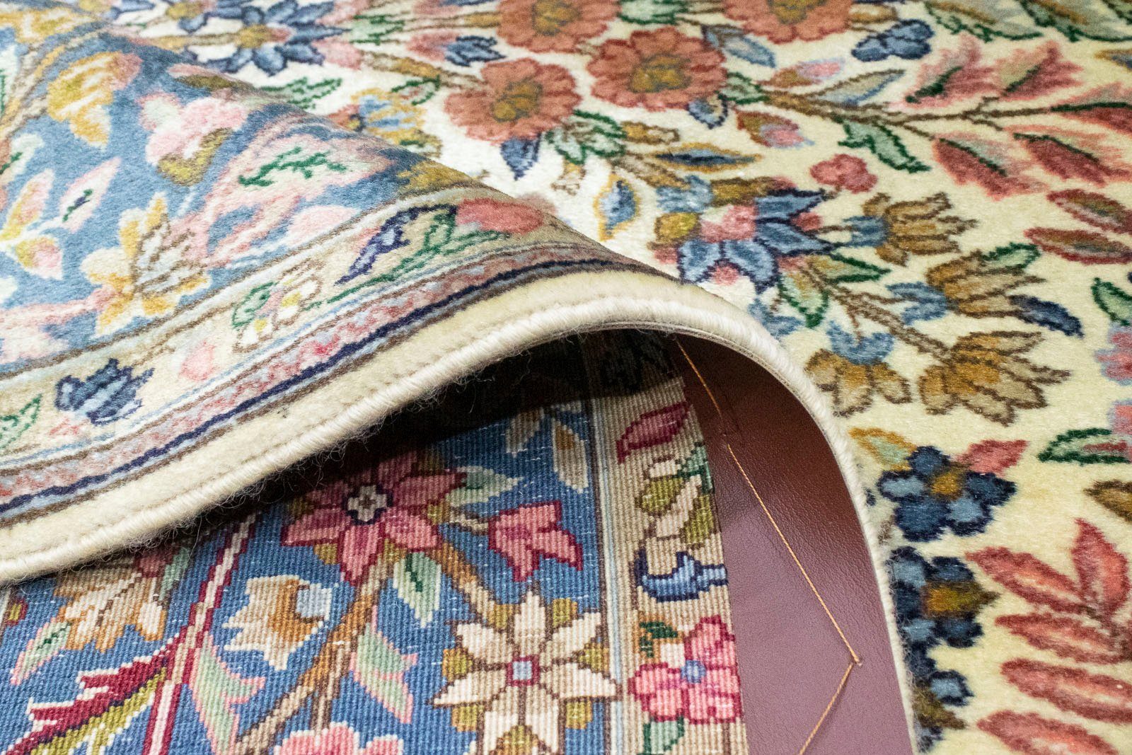 Wollteppich »Rafsanjan Teppich handgeknüpft beige«, morgenland, rechteckig, Höhe 7 mm-kaufen
