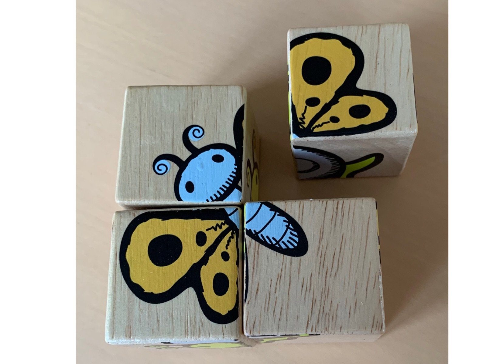 Holz Puzzle und Puzzle, gewonnenen 4 Tiere, schönes aus Anfänger Puzzleteile, & Trend Style Gummibaum einem Biene Würfel LK In verschiedene Holzpuzzle nachhaltig Freunde