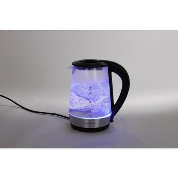 Emerio Wasserkocher Glas Wasserkocher 1,7L LED Beleuchtung Kabellos Erwärmen Tee Kettle Kü