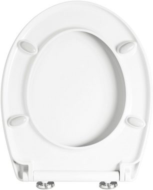 CORNAT WC-Sitz Außergewöhnliche 3D-Relief Optik - Pflegeleichter Duroplast, Quick up & Clean Funktion - Absenkautomatik / Toilettensitz