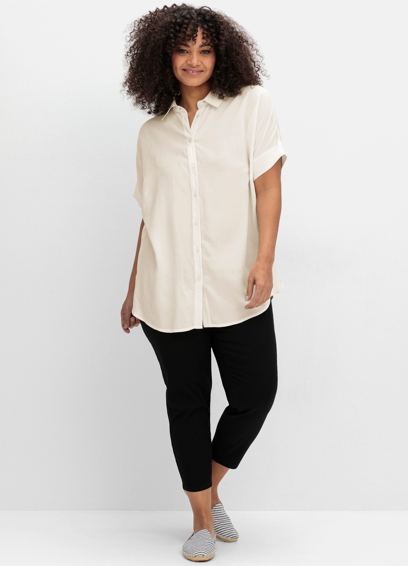 Sheego Klassische Bluse Hemdbluse günstig online kaufen