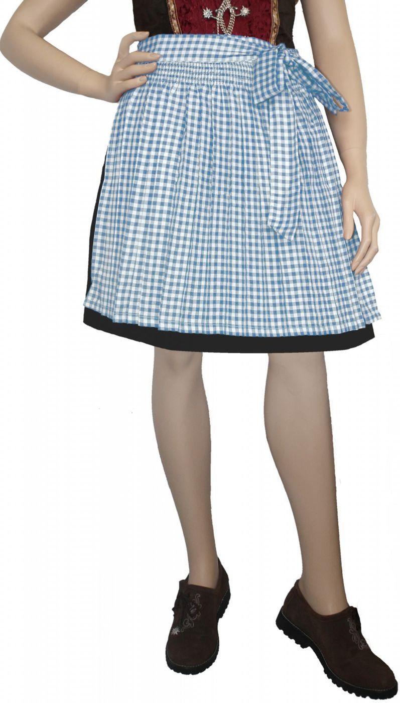 German Wear Dirndlschürze GW1603-1-hellblau Kariert, Dirndl günstig online kaufen