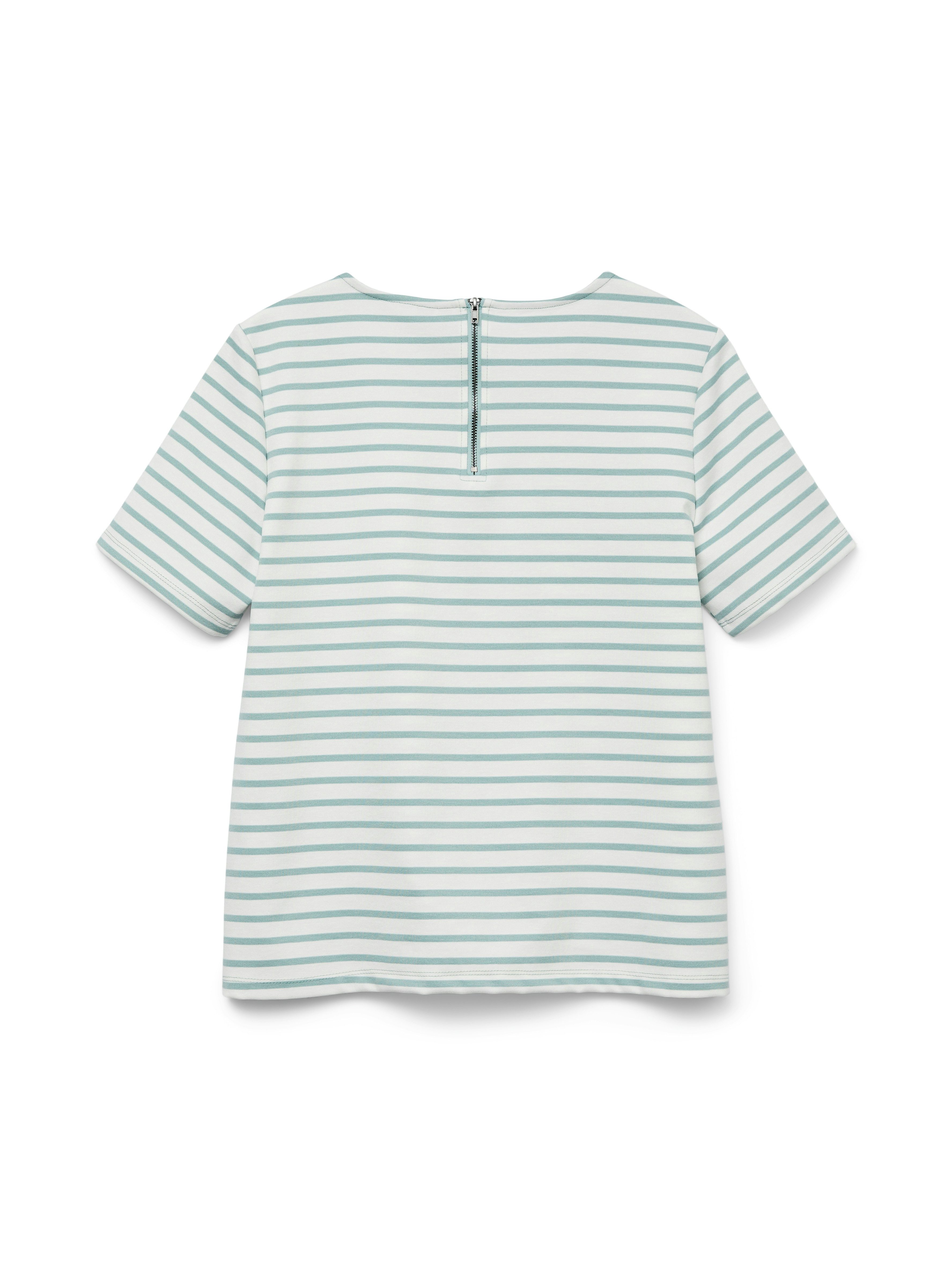 Vero Moda Rundhalsshirt VMABBY SS ZIP günstig online kaufen