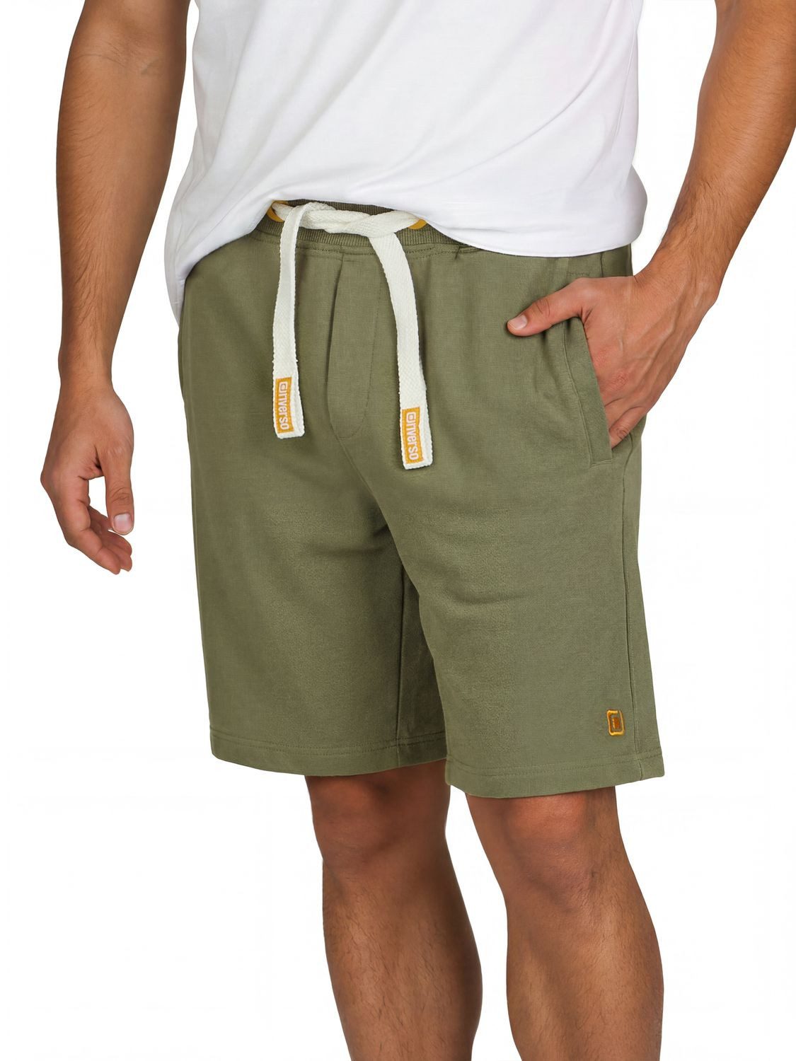 riverso Sweatshorts Herren Sportshorts RIVBrian 2er Pack Regular Fit (Vorteilspack) Bermudashort mit Kordelzug – Bild 4 von 5