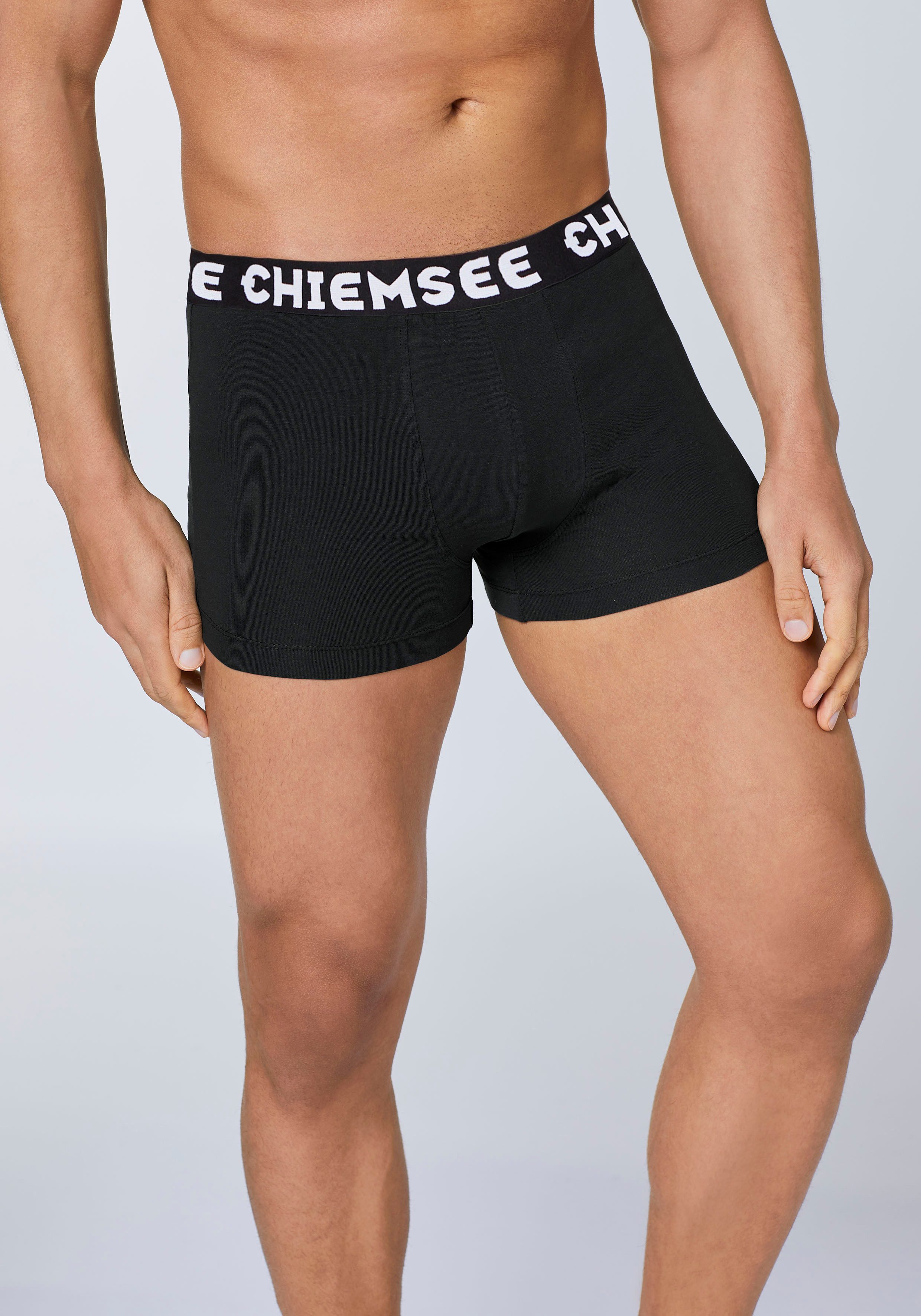 Chiemsee Boxershorts (Packung, 5-St) aus Baumwollmischung, elastischer Logobund