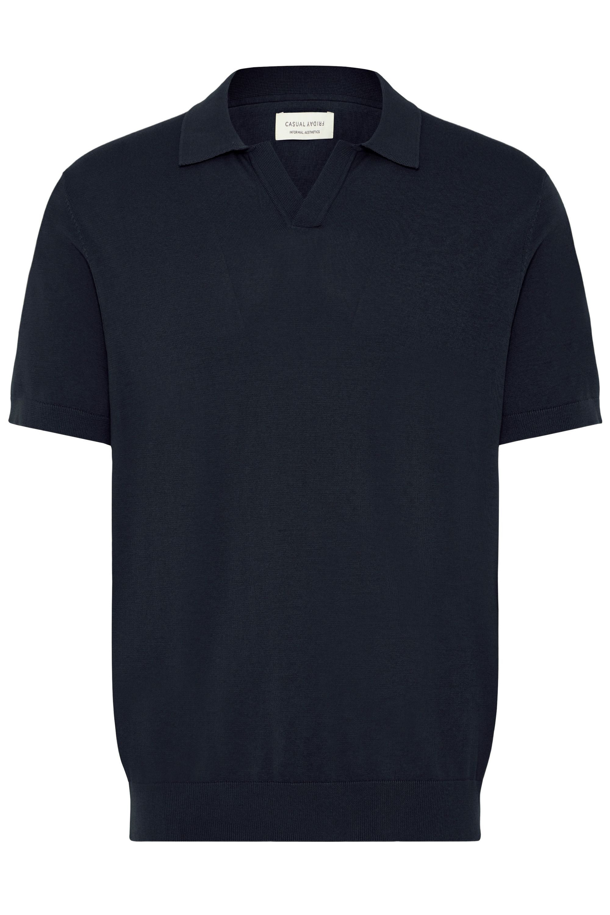 Casual Friday Poloshirt CFSona Polo-Shirt mit offenem Ausschnitt