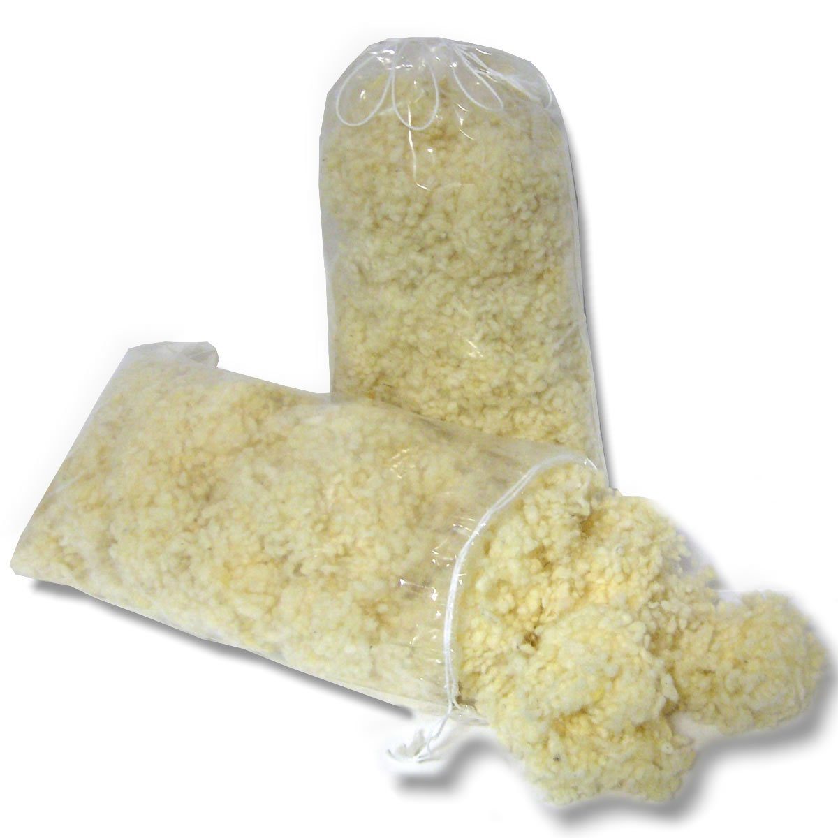 Meivita Kissenfüllung 2x Bio Merino kbT Schafschurwollkugeln Nachfüllpack mit je 150 Gramm, Füllmaterial für Kissen und Kuscheltiere, ideal als Bastelmaterial