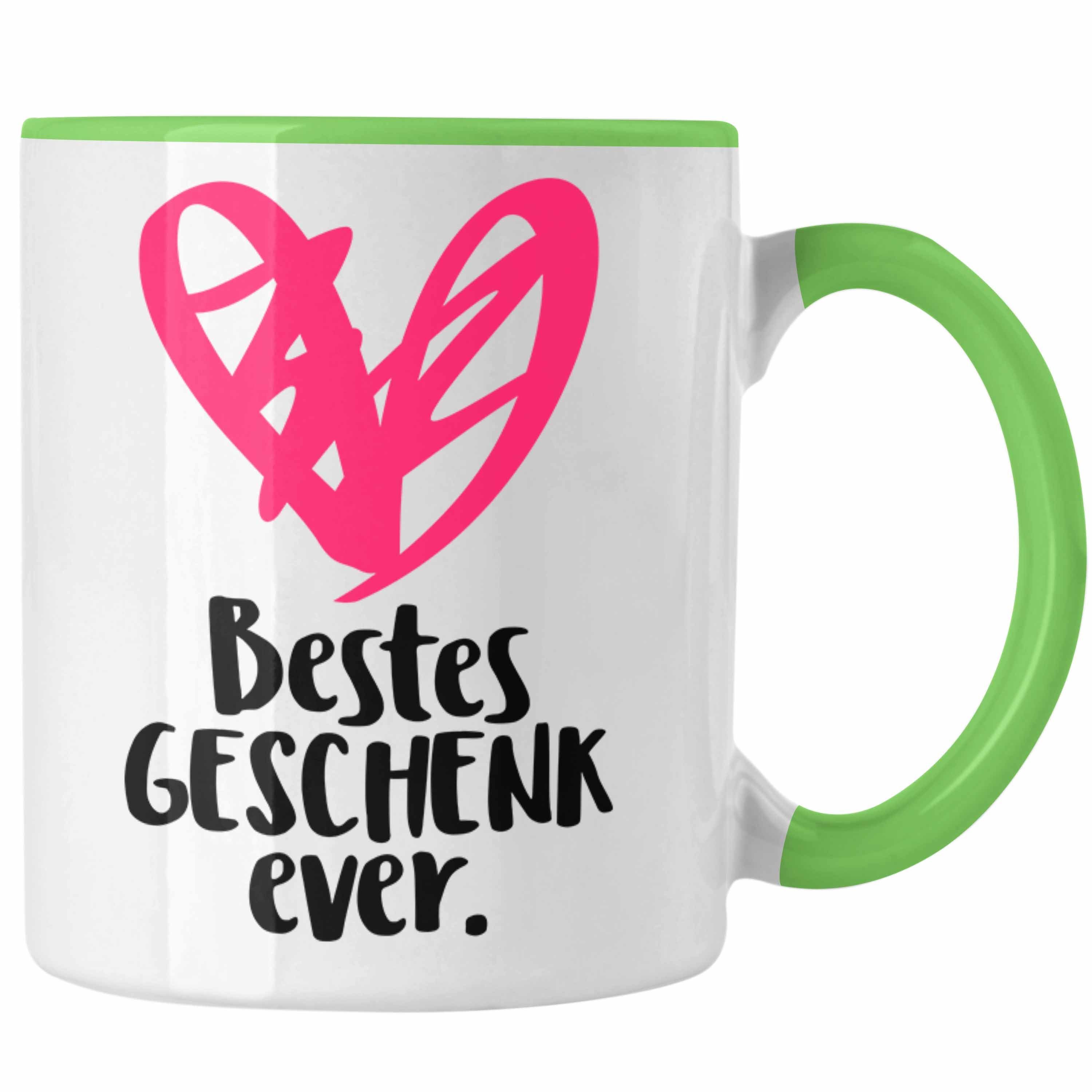 Trendation Tasse Trendation - Lustige Tasse für Frauen mit Spruch Geschenkidee Schwester Mama Tante Kaffeetasse Wichtelgeschenk Grün