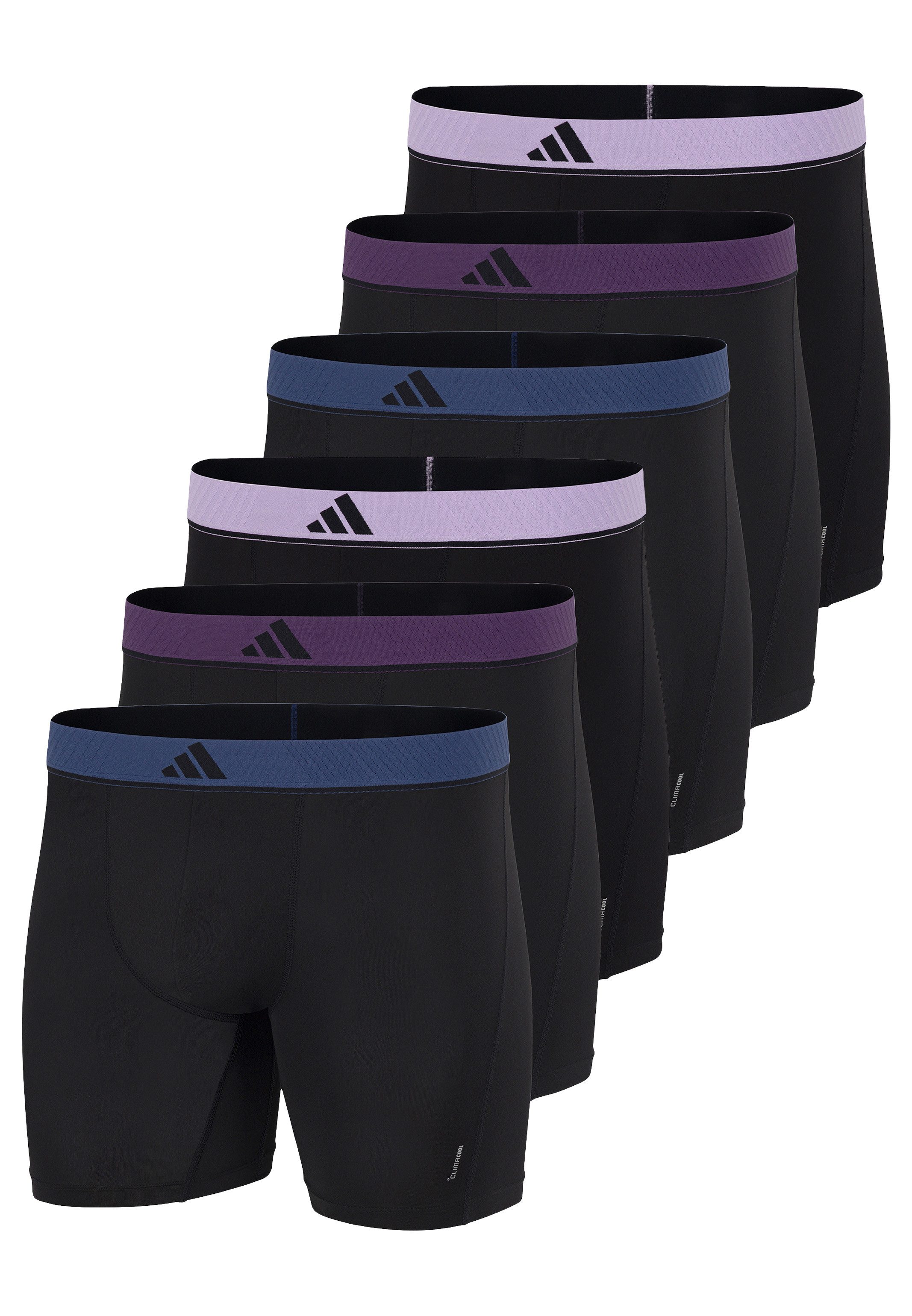 adidas Sportswear Retro Boxer 6er Pack Active Micro Flex (Spar-Set, 6-St) Long Short / Pant - ohne Eingriff - Blickdicht