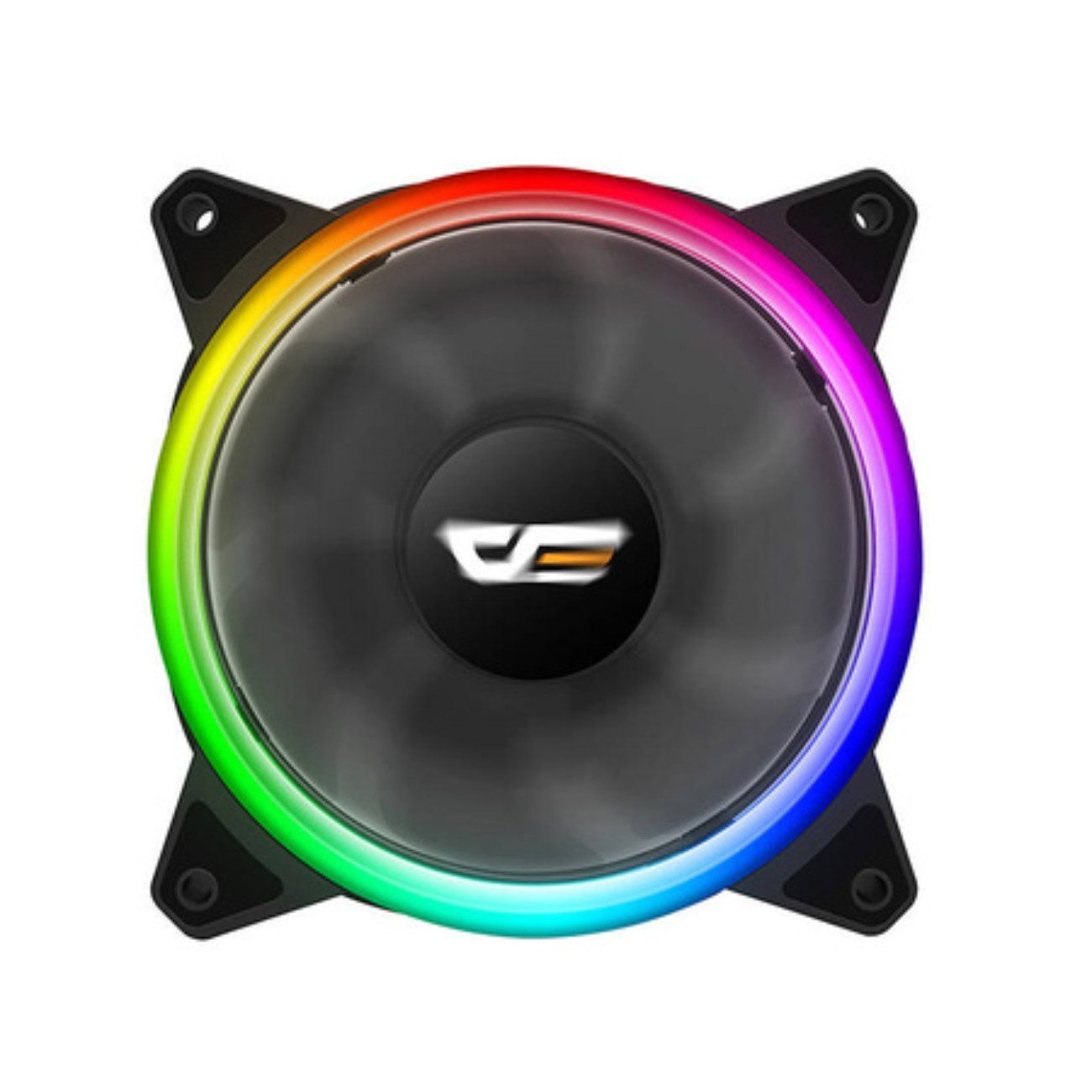 Darkflash Gehäuselüfter DR12 PRO, RGB-Lüfter mit Dual-Ring-Beleuchtung und Fernbedienung