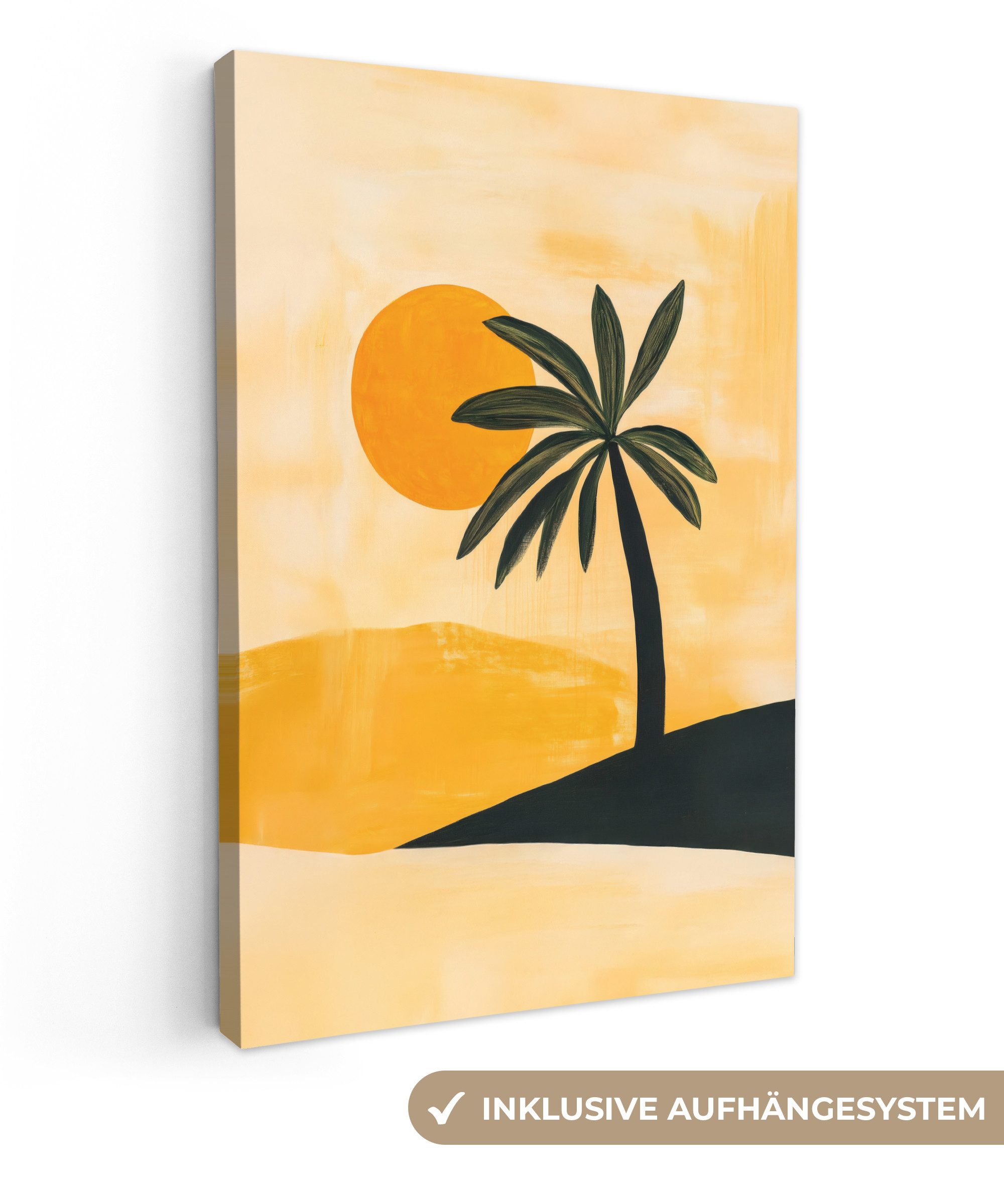 OneMillionCanvasses® Leinwandbild Illustration - Palme - günstig online kaufen