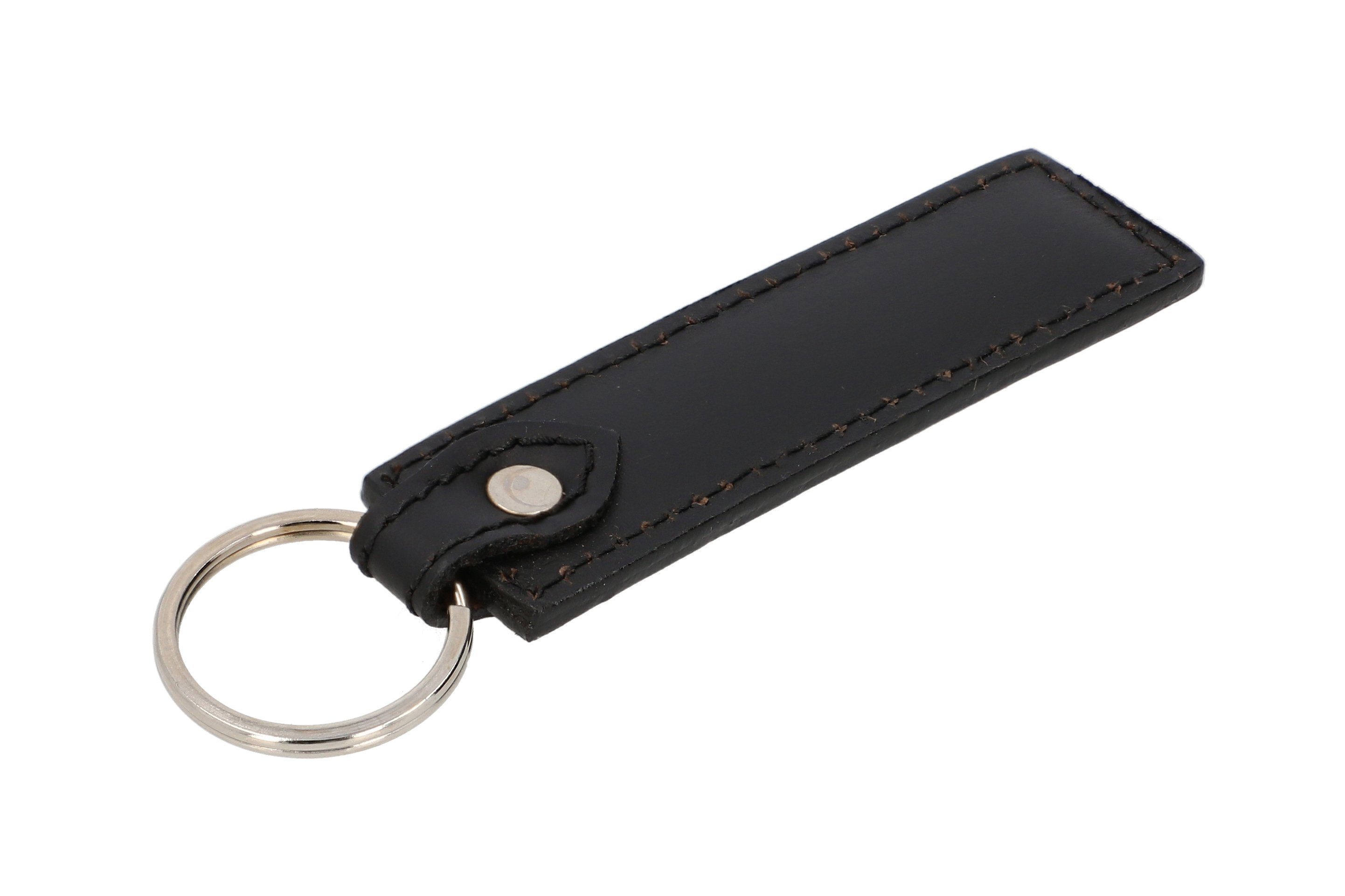 Herren Metall Auto Schlüsselanhänger Schlüsselband mit Schlüsselring Leder Neu # 