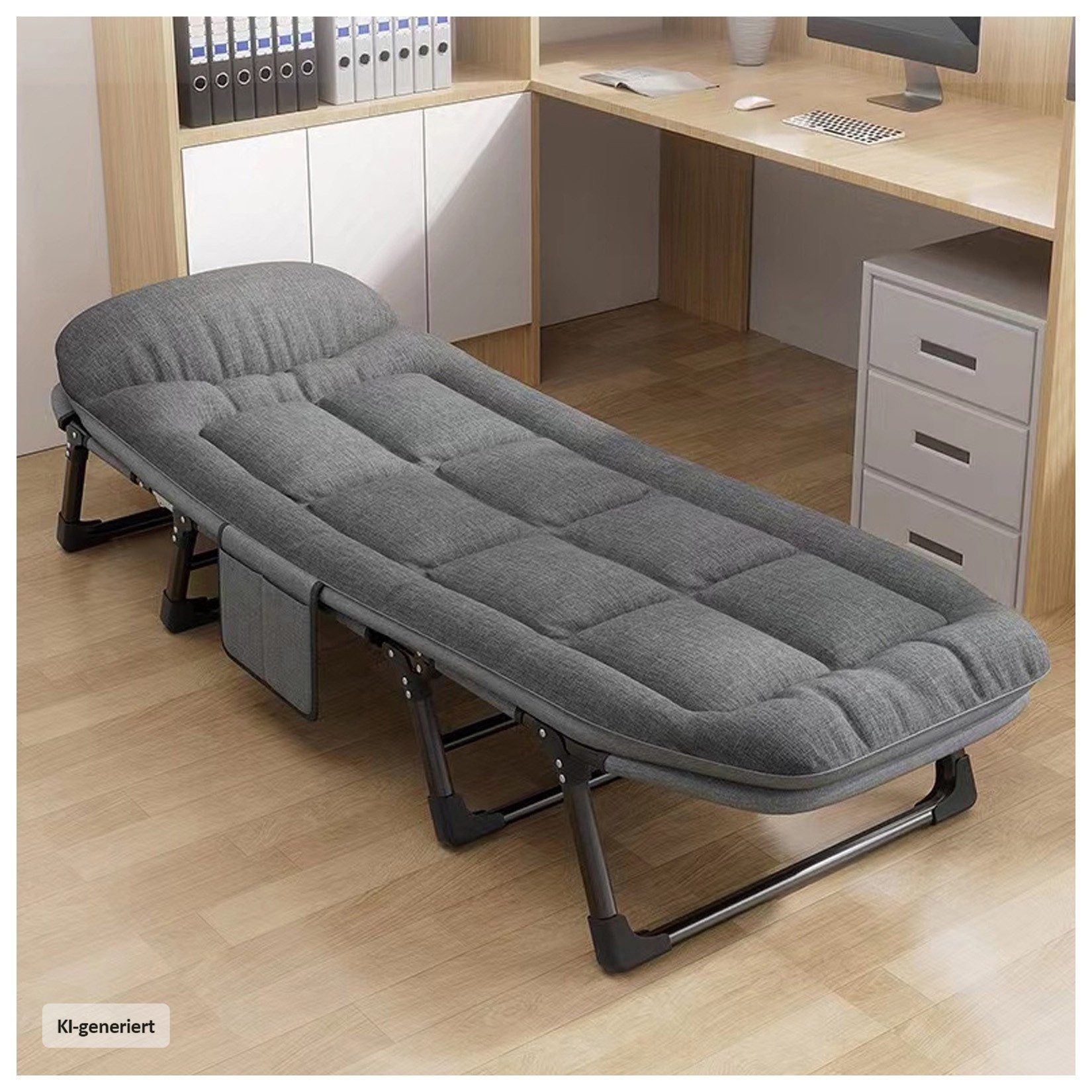 HTI-Living Faltbett Gästebett 66 x 190 klappbares Einzelbett (Stück, 1-St., 1 Gästebett) Campingliege verstellbares Kopfteil Carpbed