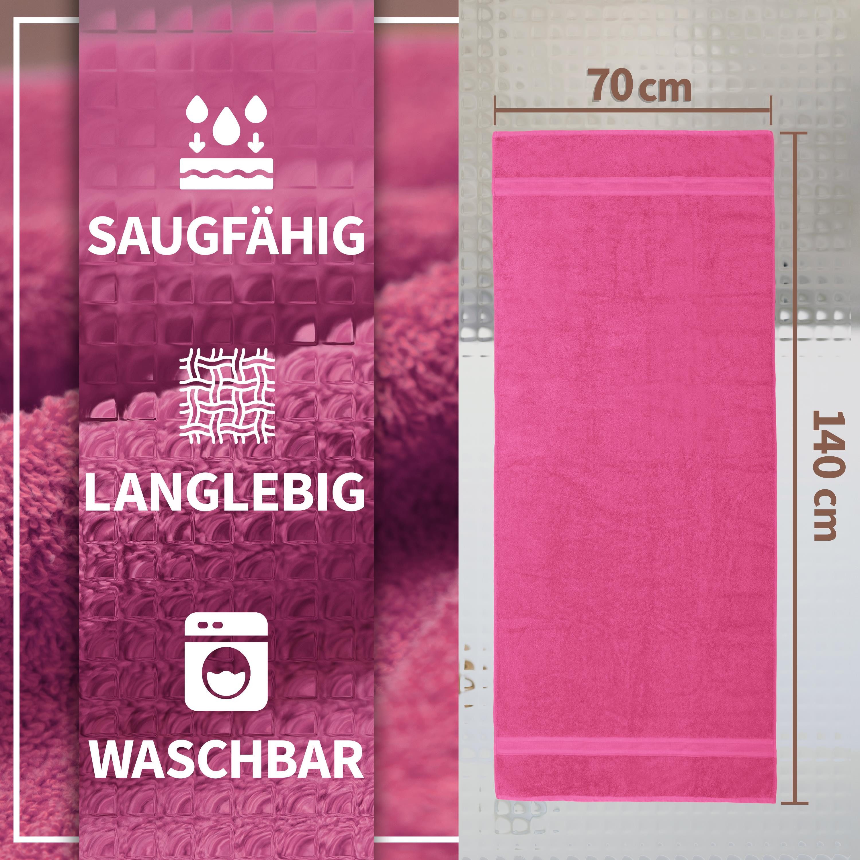 NatureMark Duschtücher 2er-Set Frottier Duschtücher 70x140cm, 100% Baumwoll günstig online kaufen