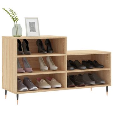 vidaXL Regal Schuhregal Sonoma-Eiche 102x36x60 cm Holzwerkstoff