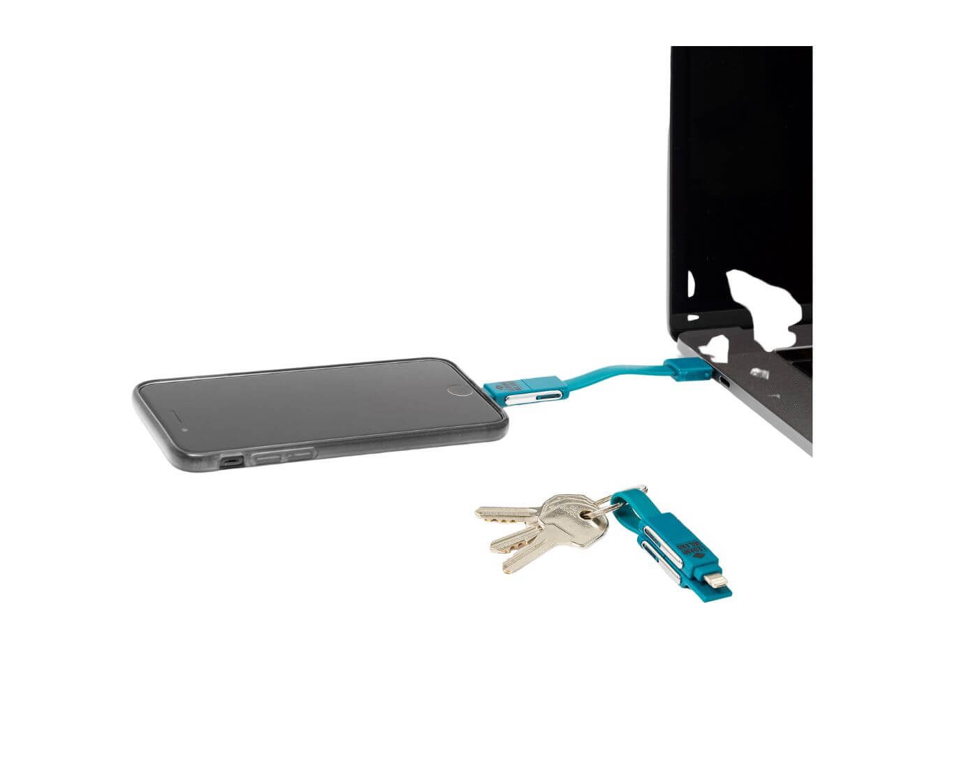 Legami Stiftehalter 6-in-1-Ladekabel als Schlüsselanhänger