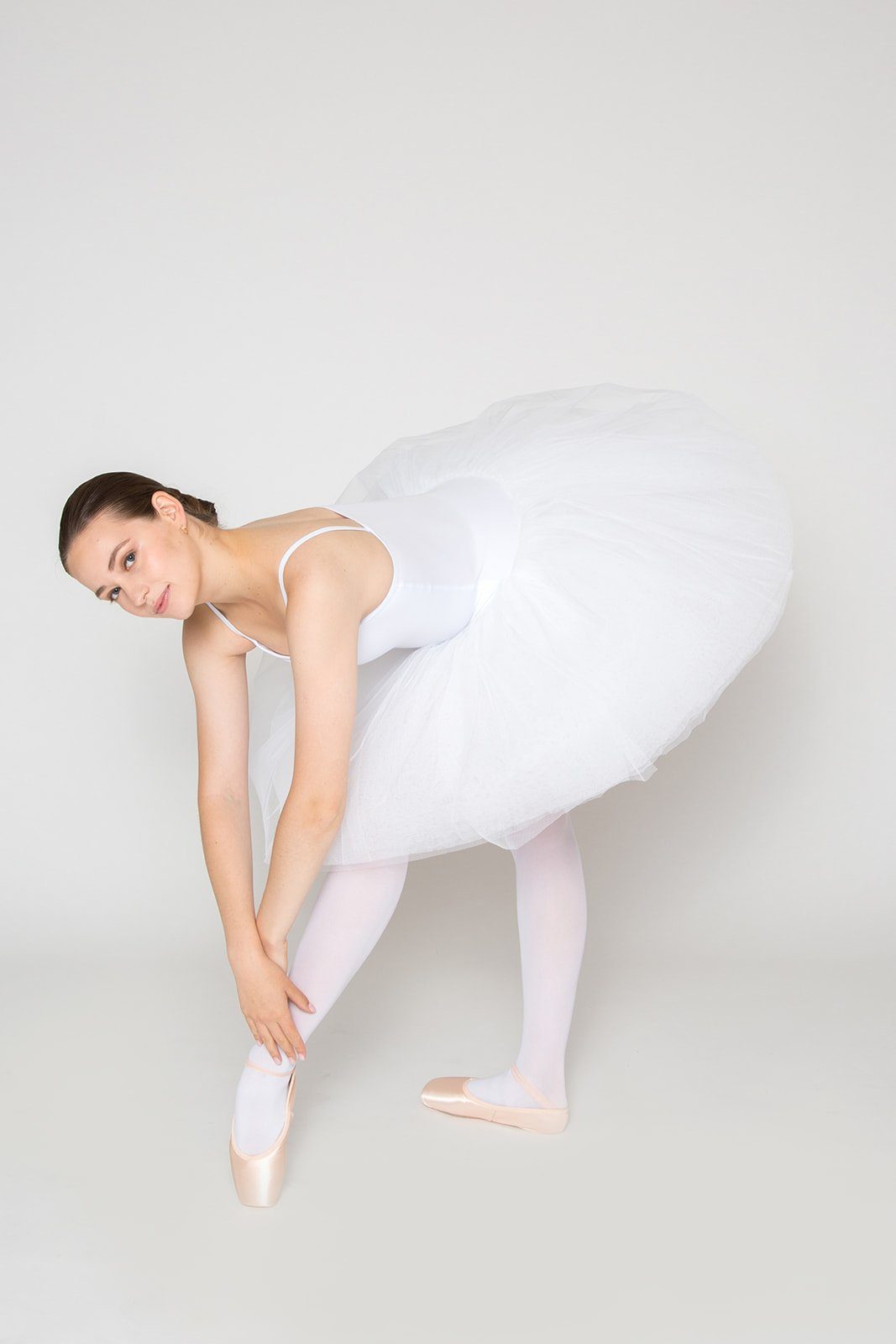 tanzmuster Tüllkleid Damen Ballett Übungs-Tutu Alda aus 8 Lagen festem Tüll zum Reinschlüpfen fürs Kinder Ballett