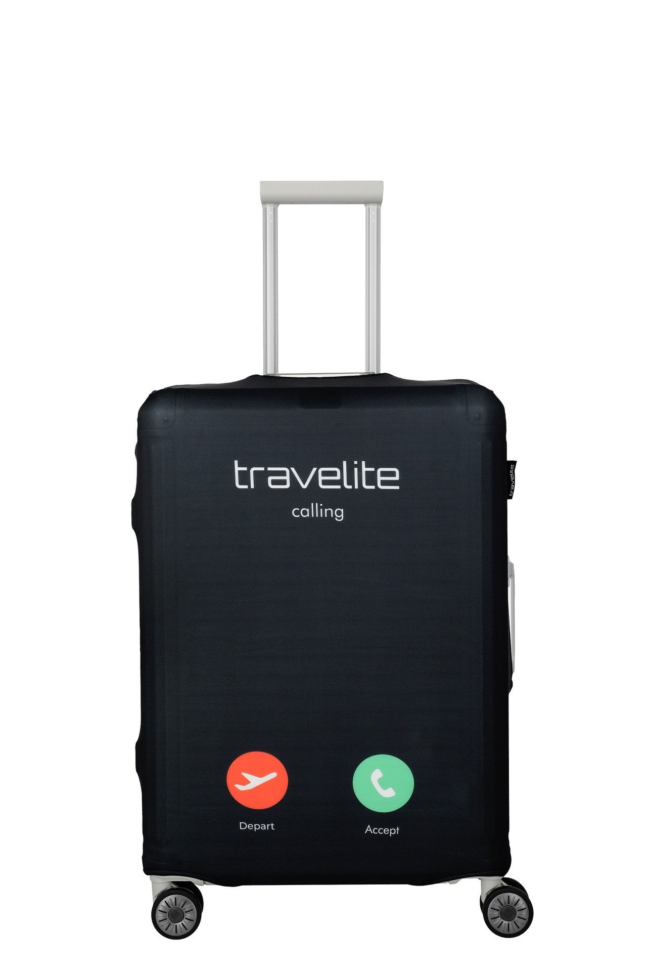 travelite Kofferhülle travelite Kofferschutzhülle M mit Calling-Schriftzug