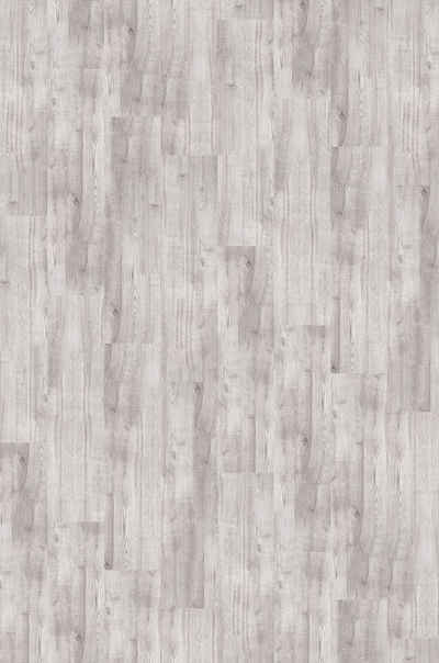 Teppichfliese »Velour Holzoptik Eiche hell-grau«, Infloor, rechteckig, Höhe 6 mm, 14 Stück, 4 m², 25 x 100 cm, selbsthaftend, für Stuhlrollen geeignet