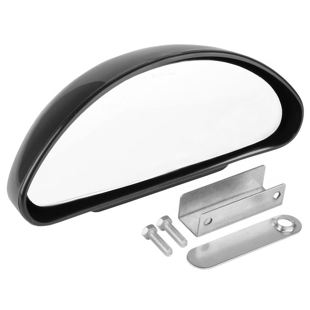 Carmotion Autospiegel Zusatzaußenspiegel, 60x150 mm, Panorama, schwarz (1-St), Zusatzaußenspiegel, 60x150 mm, Panorama, schwarz