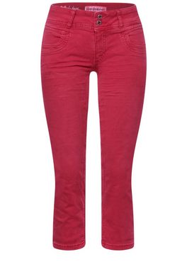 STREET ONE Bequeme Jeans Street One Farbige Casual Fit Jeans in Cherry Red (1-tlg) Taschen
