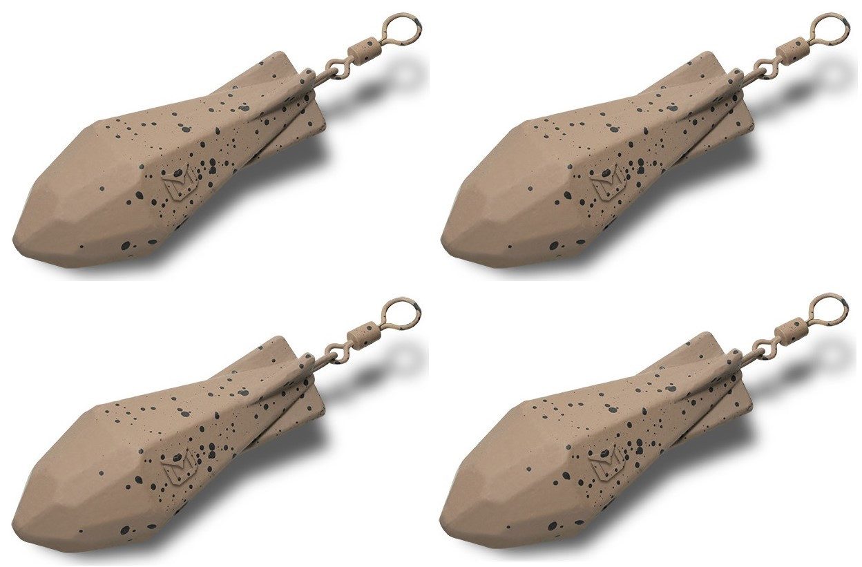 Delphin.sk Karpfenblei Blei SET Gewicht AeroTEAR Träne Karpfen - 90g 100g 110g 120g, (4-St), Natürliche Braunton Farben