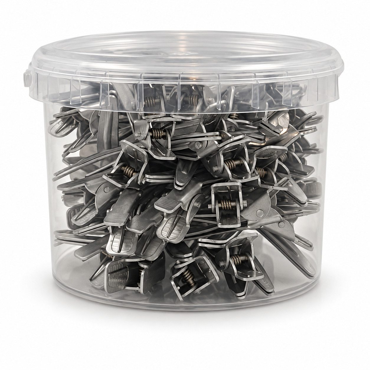 Ahsen Professional Haarspange AP - Aluminium Haarclips Silber – Friseur Haarklammern 5cm & 9cm
