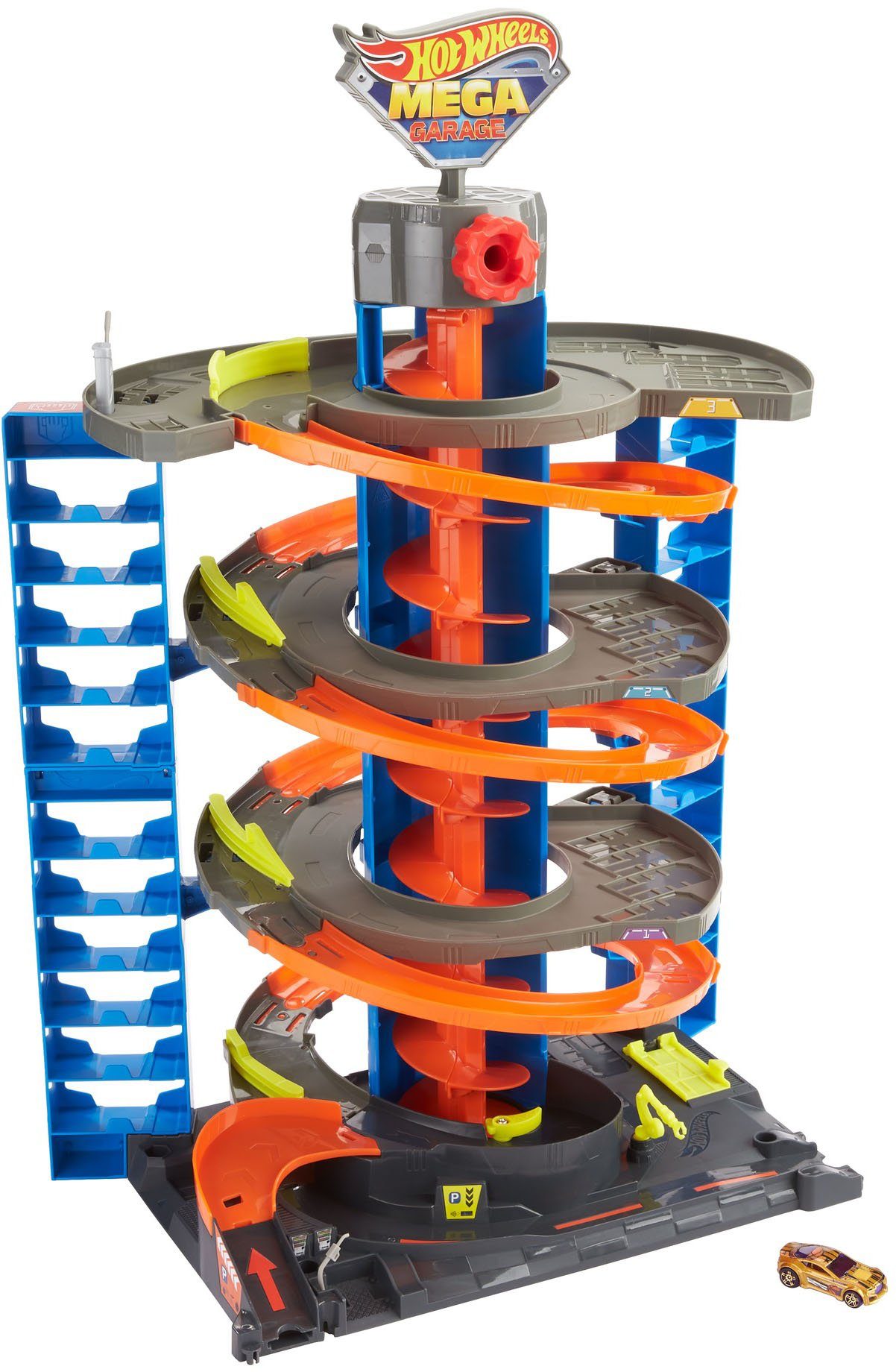 und inkl. 1 Parkgarage Spielzeugauto City Wheels Zubehör Spielset, Spiel-Parkgarage Hot