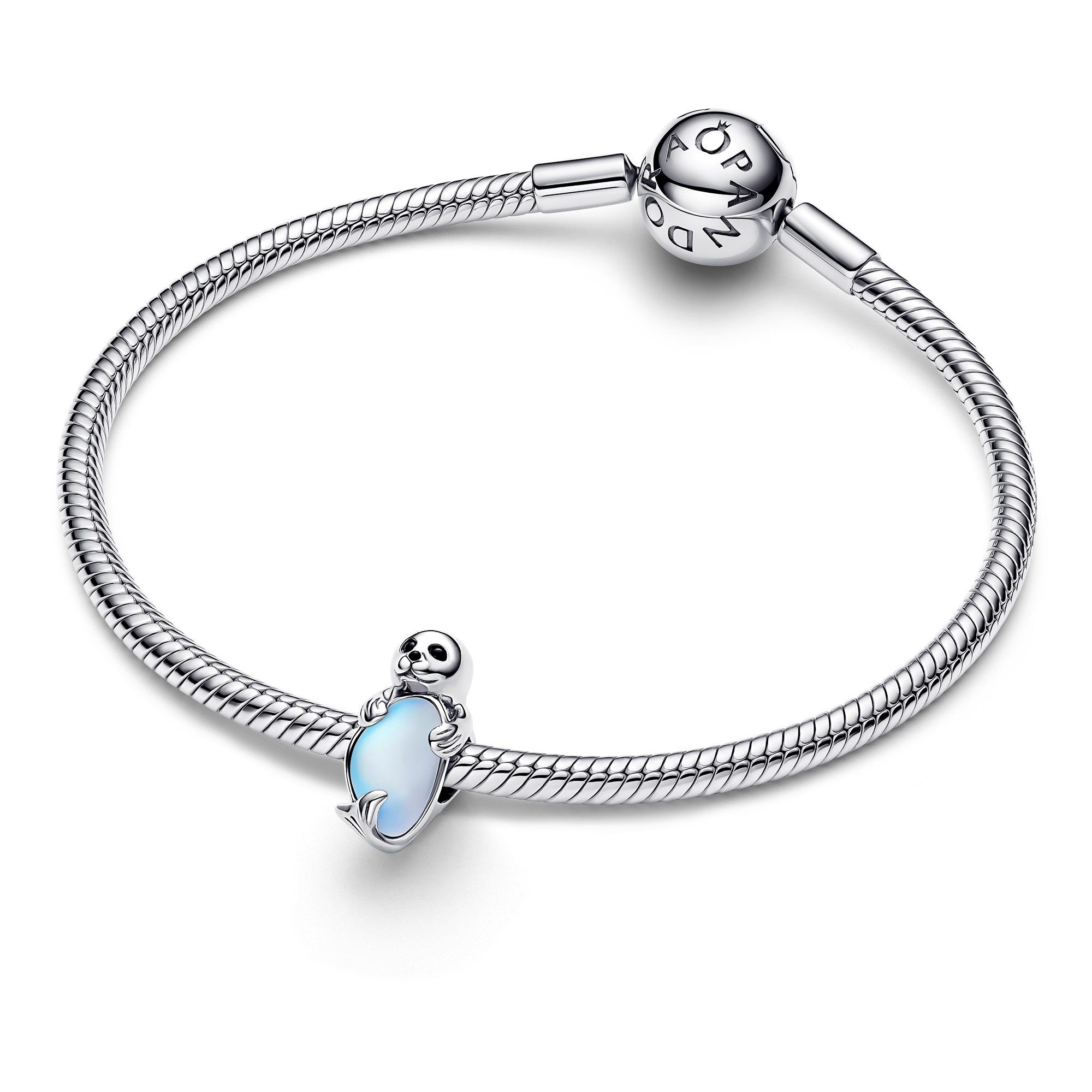 Pandora Bead Silber Charm Robbe