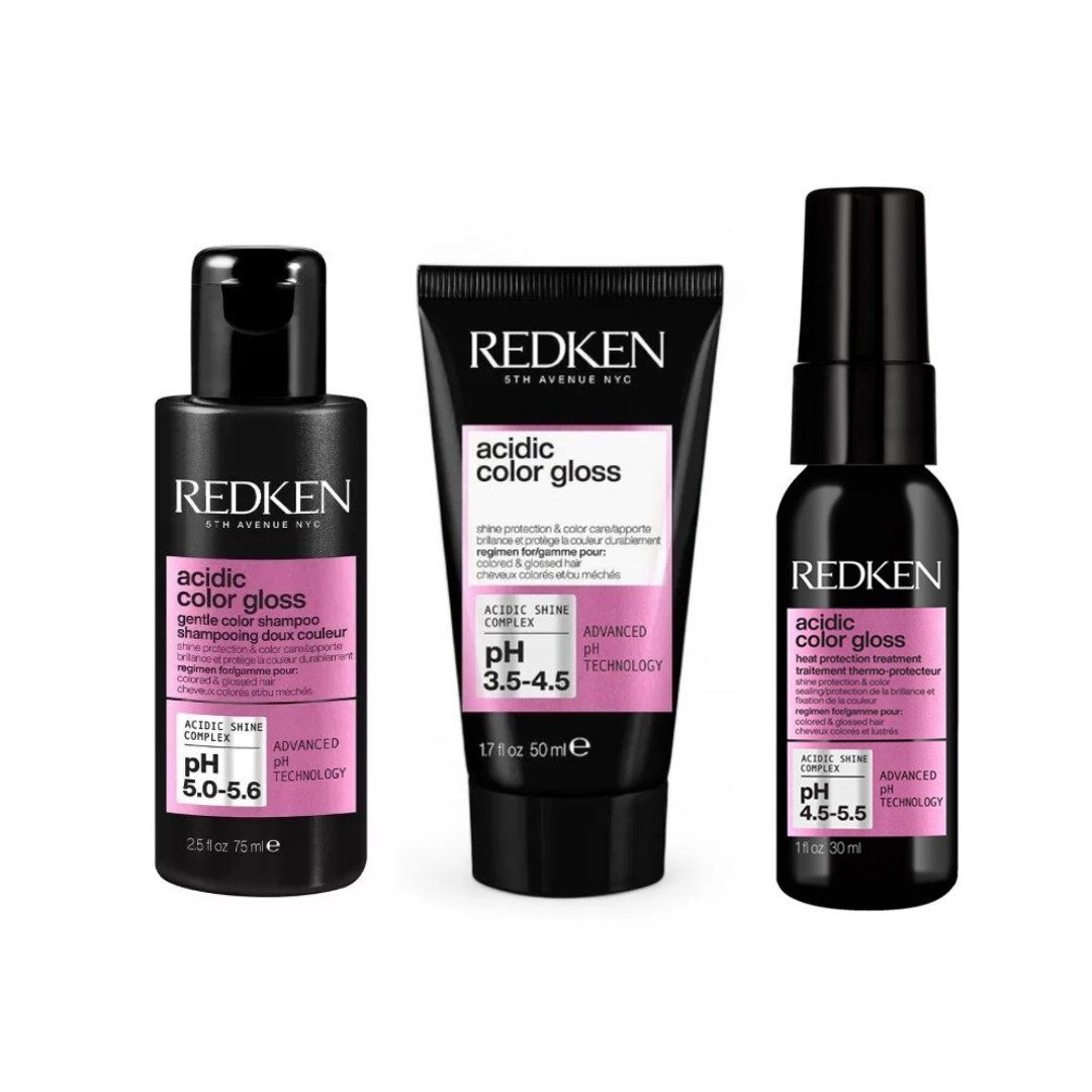 Redken Haarpflege-Set REDKEN Acidic Color Gloss Probier- & Reiseset Farbschutz, 3-tlg.
