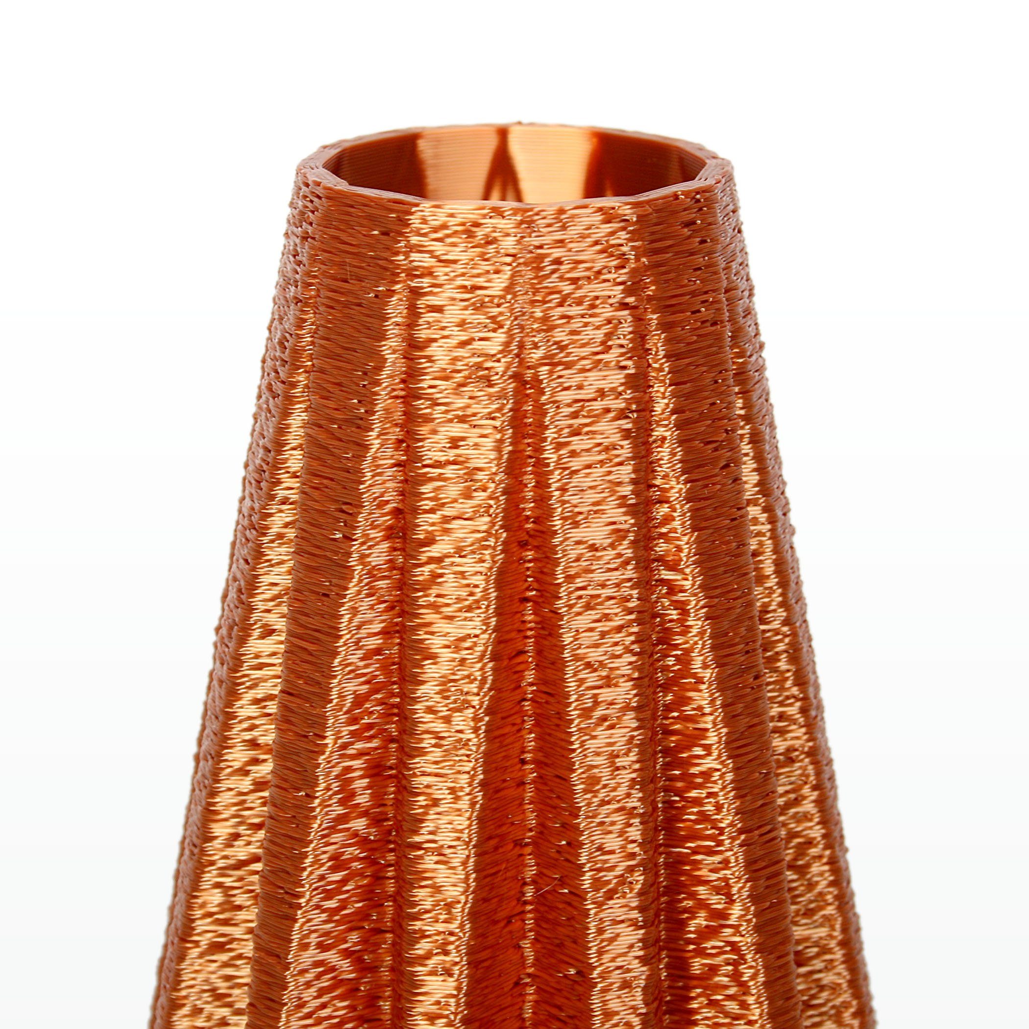 Blumenvase Dekorative Bio-Kunststoff, aus Designer – aus Dekovase Bronze Feder bruchsicher wasserdicht & Kreative Rohstoffen; nachwachsenden Vase