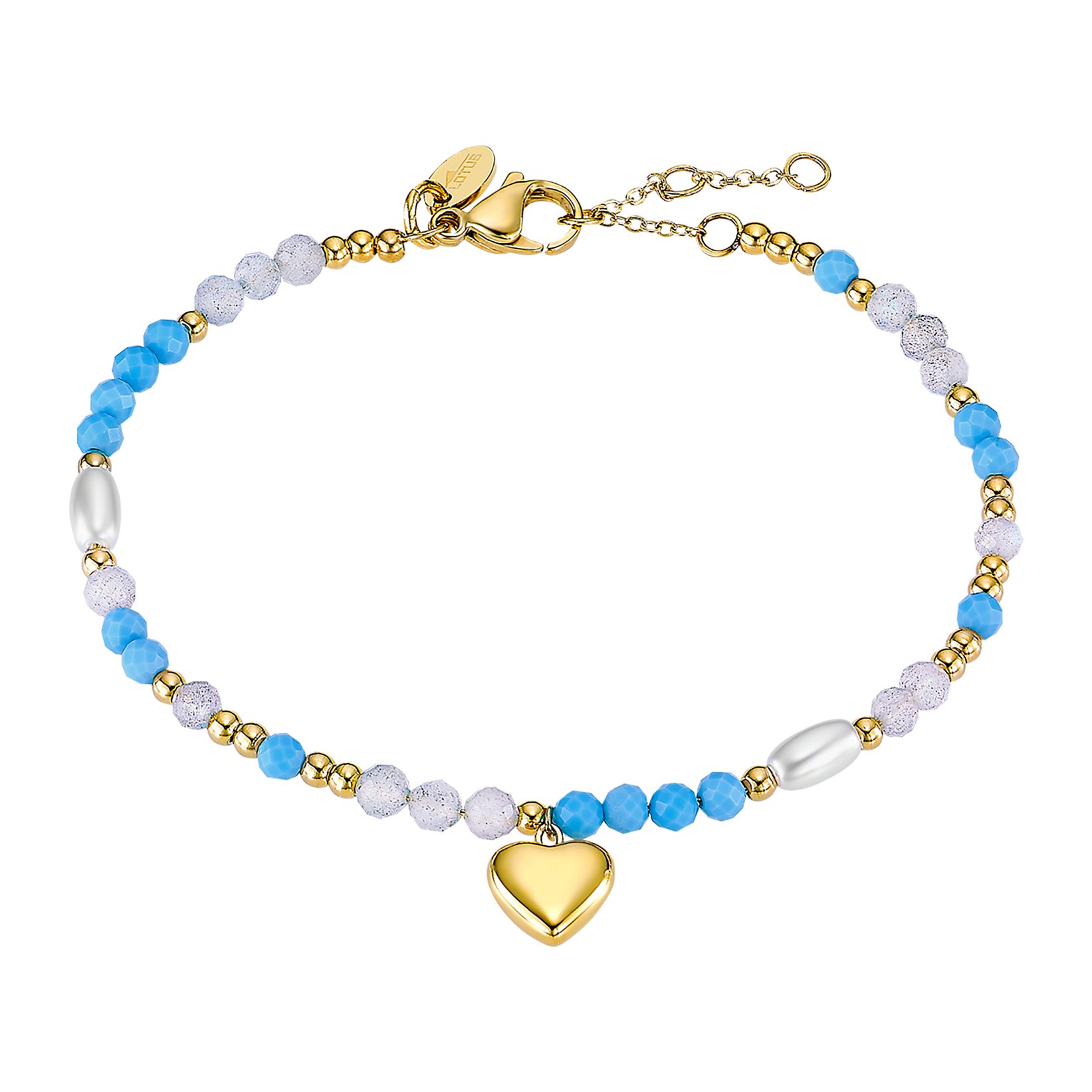 Lotus Armband Essentials - Herz, mit Zirkonia (synth) - mit Perle (synth)