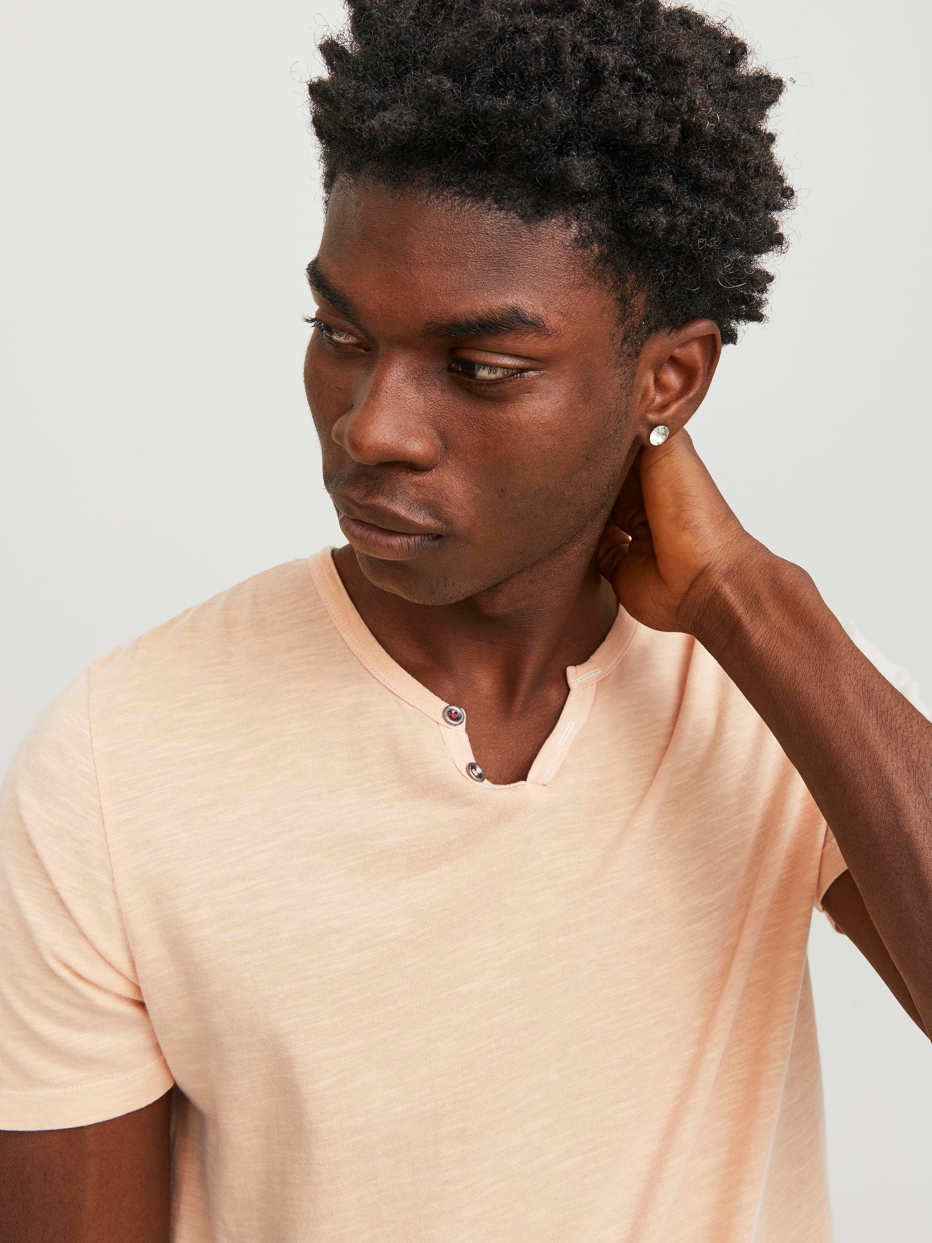 Jack & Jones T-Shirt JJESPLIT NECK günstig online kaufen